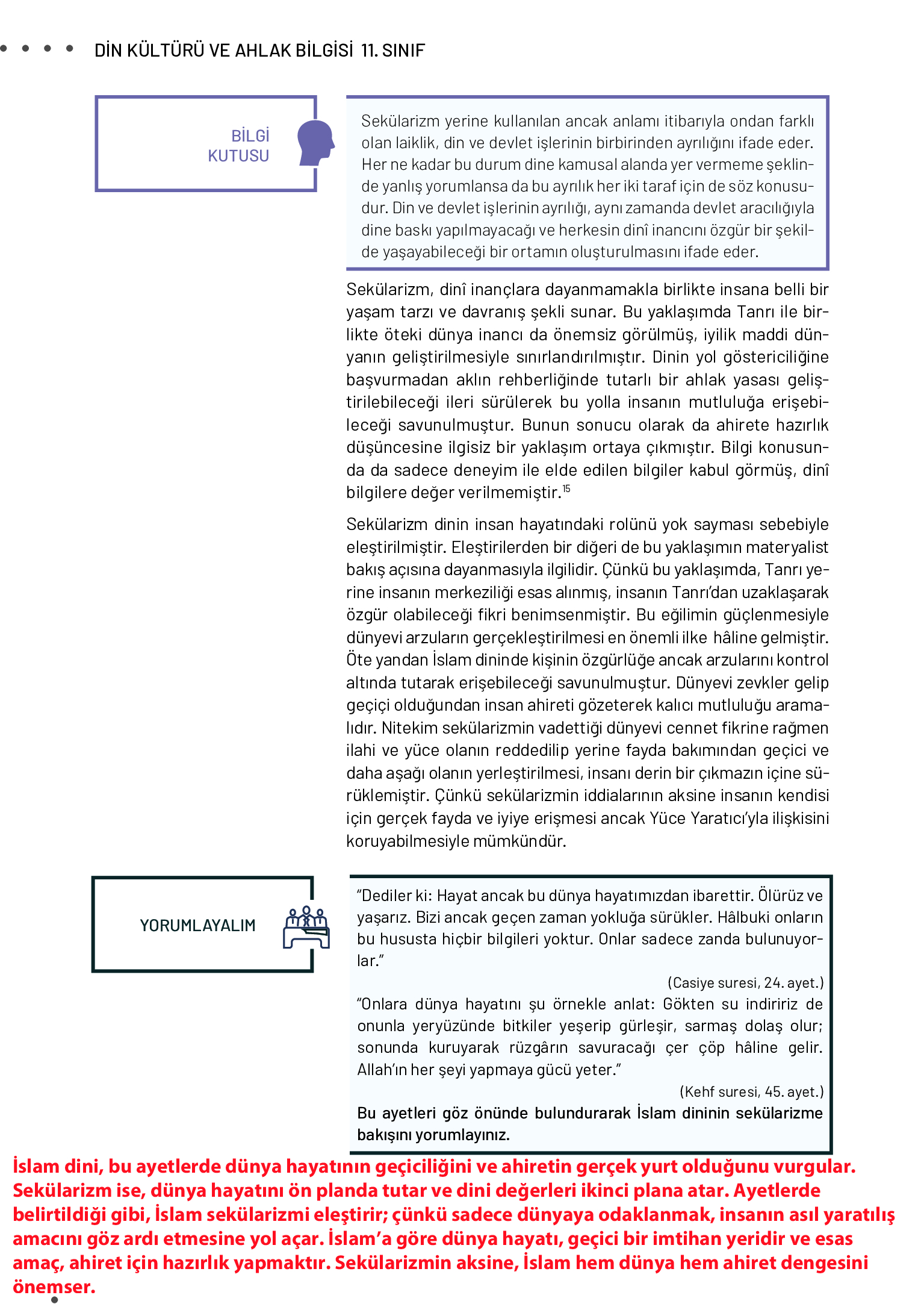 11. Sınıf Meb Yayınları Din Kültürü Ve Ahlak Bilgisi Ders Kitabı Sayfa 104 Cevapları 11. Sınıf Meb Yayınları Din Kültürü Ve Ahlak Bilgisi Ders Kitabı Sayfa 104 Cevapları