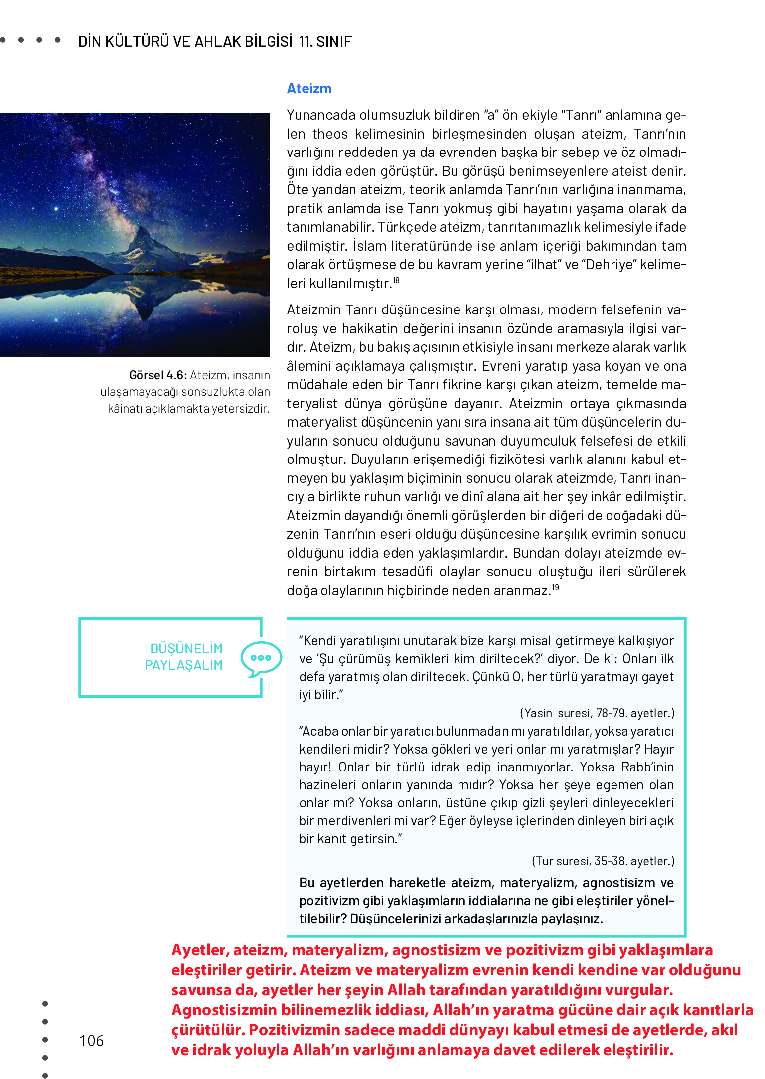 11. Sınıf Meb Yayınları Din Kültürü Ve Ahlak Bilgisi Ders Kitabı Sayfa 106 Cevapları 11. Sınıf Meb Yayınları Din Kültürü Ve Ahlak Bilgisi Ders Kitabı Sayfa 106 Cevapları