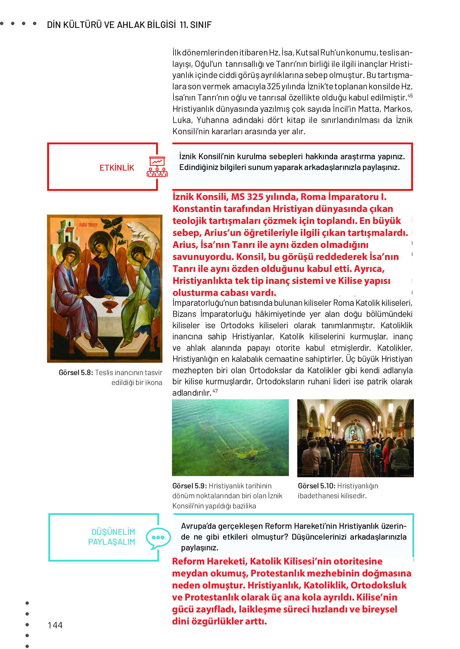 11. Sınıf Meb Yayınları Din Kültürü Ve Ahlak Bilgisi Ders Kitabı Sayfa 144 Cevapları 11. Sınıf Meb Yayınları Din Kültürü Ve Ahlak Bilgisi Ders Kitabı Sayfa 144 Cevapları