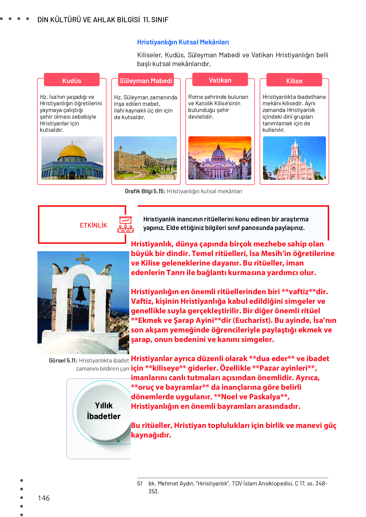 11. Sınıf Meb Yayınları Din Kültürü Ve Ahlak Bilgisi Ders Kitabı Sayfa 146 Cevapları 11. Sınıf Meb Yayınları Din Kültürü Ve Ahlak Bilgisi Ders Kitabı Sayfa 146 Cevapları