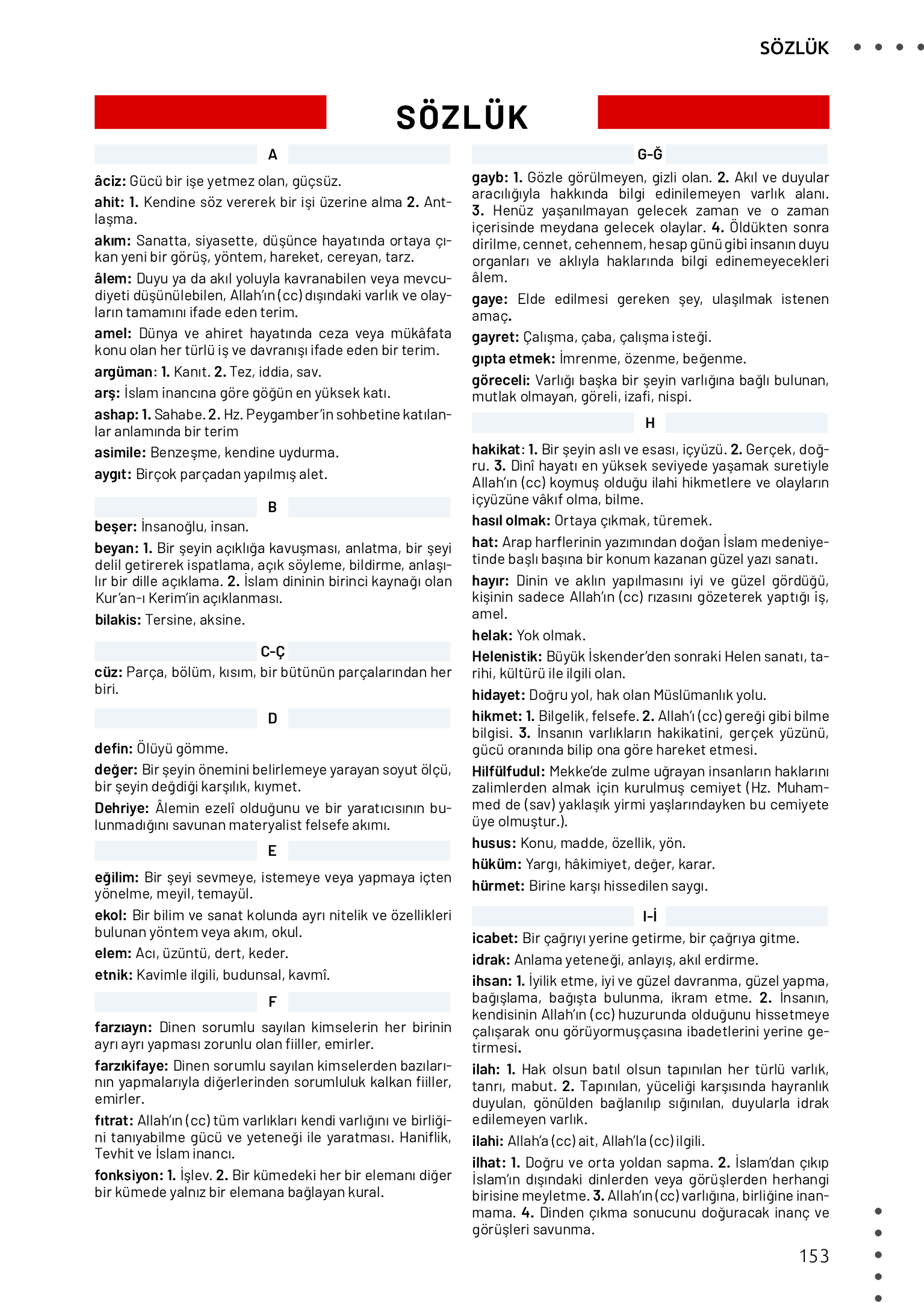 11. Sınıf Meb Yayınları Din Kültürü Ve Ahlak Bilgisi Ders Kitabı Sayfa 153 Cevapları 11. Sınıf Meb Yayınları Din Kültürü Ve Ahlak Bilgisi Ders Kitabı Sayfa 153 Cevapları