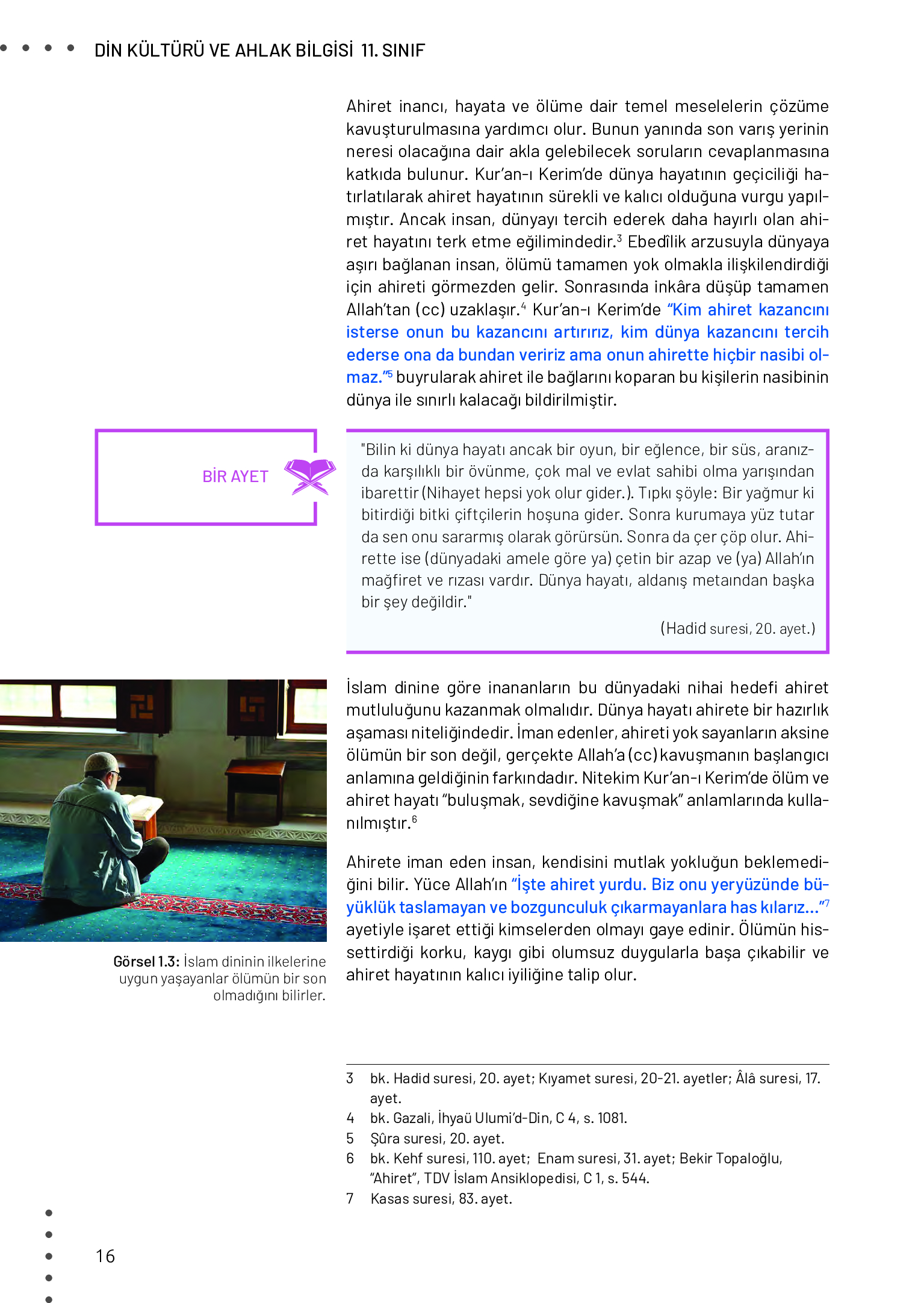 11. Sınıf Meb Yayınları Din Kültürü Ve Ahlak Bilgisi Ders Kitabı Sayfa 16 Cevapları 11. Sınıf Meb Yayınları Din Kültürü Ve Ahlak Bilgisi Ders Kitabı Sayfa 16 Cevapları