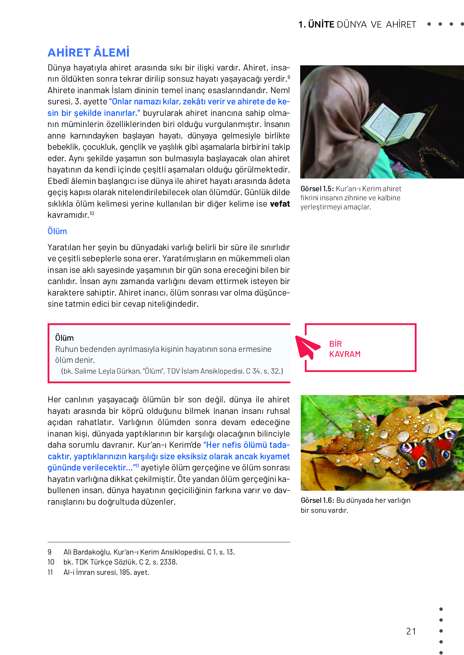 11. Sınıf Meb Yayınları Din Kültürü Ve Ahlak Bilgisi Ders Kitabı Sayfa 21 Cevapları 11. Sınıf Meb Yayınları Din Kültürü Ve Ahlak Bilgisi Ders Kitabı Sayfa 21 Cevapları
