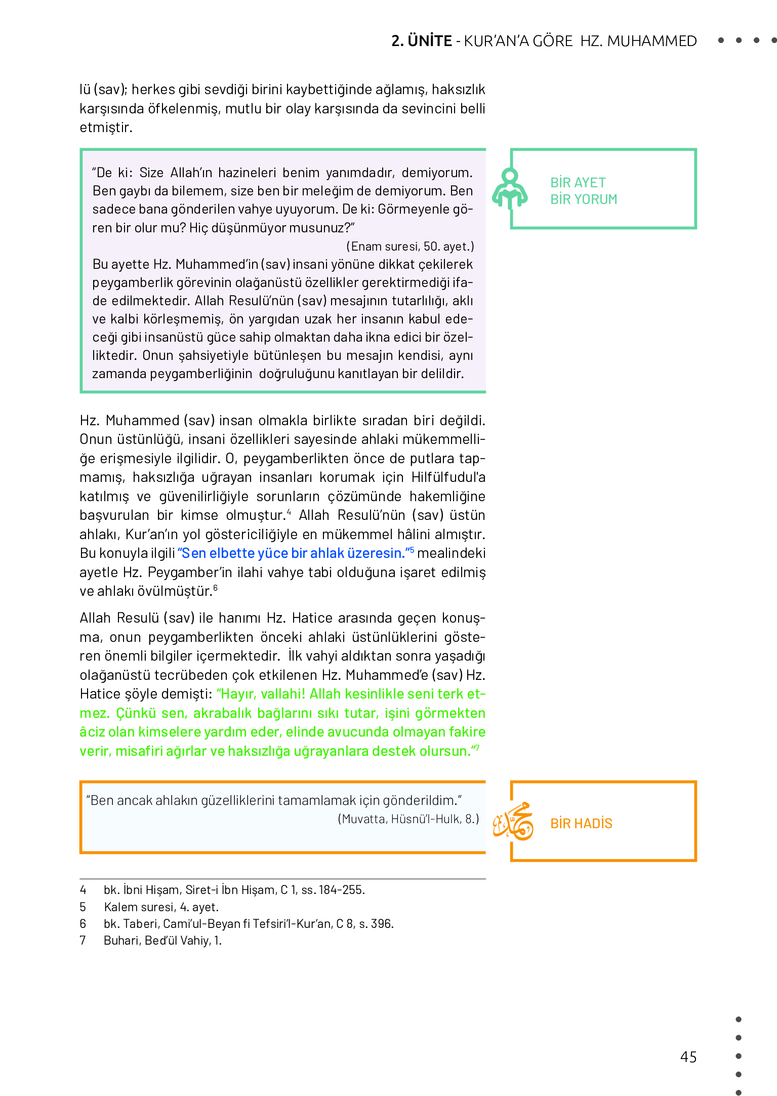 11. Sınıf Meb Yayınları Din Kültürü Ve Ahlak Bilgisi Ders Kitabı Sayfa 45 Cevapları 11. Sınıf Meb Yayınları Din Kültürü Ve Ahlak Bilgisi Ders Kitabı Sayfa 45 Cevapları