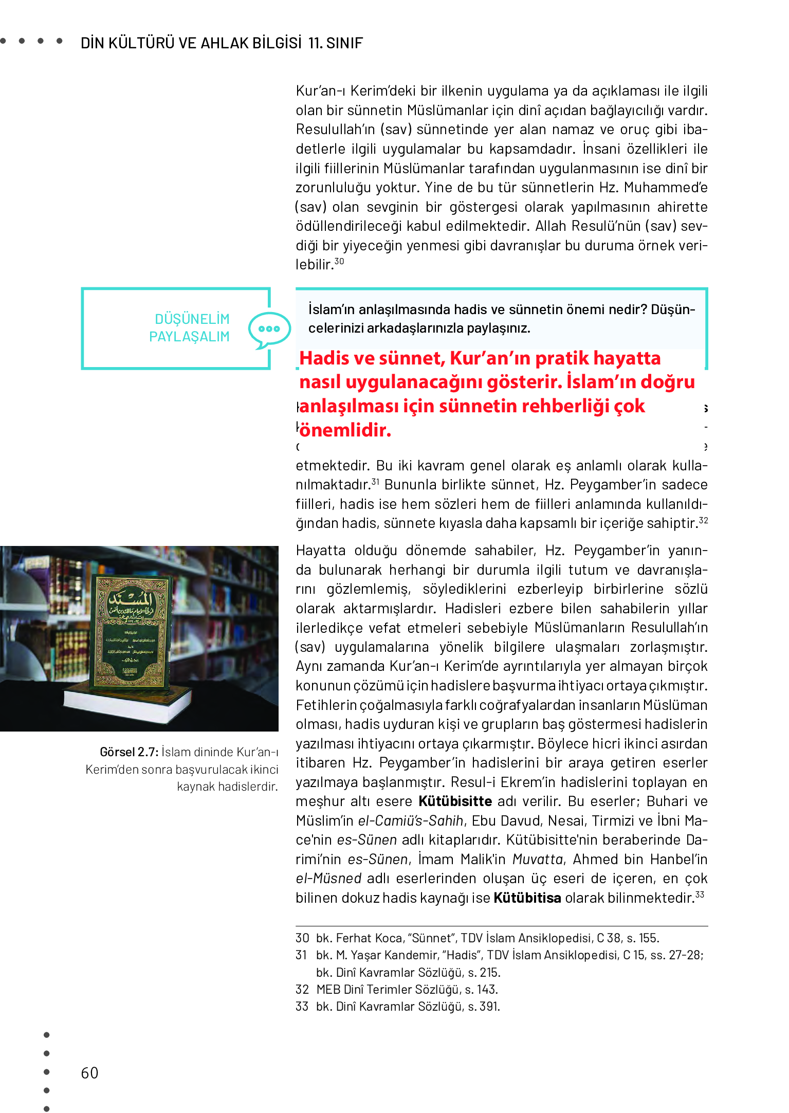 11. Sınıf Meb Yayınları Din Kültürü Ve Ahlak Bilgisi Ders Kitabı Sayfa 60 Cevapları 11. Sınıf Meb Yayınları Din Kültürü Ve Ahlak Bilgisi Ders Kitabı Sayfa 60 Cevapları