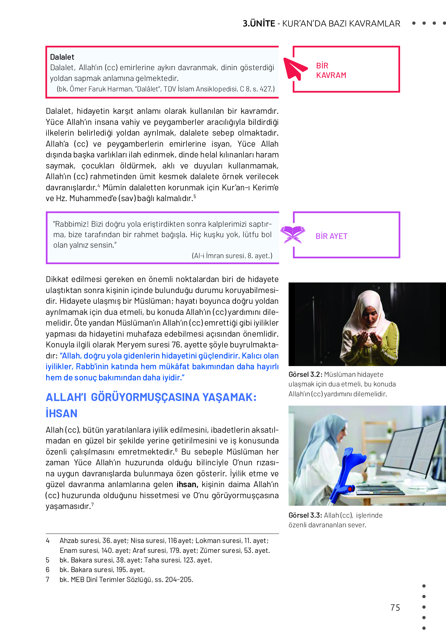 11. Sınıf Meb Yayınları Din Kültürü Ve Ahlak Bilgisi Ders Kitabı Sayfa 75 Cevapları 11. Sınıf Meb Yayınları Din Kültürü Ve Ahlak Bilgisi Ders Kitabı Sayfa 75 Cevapları
