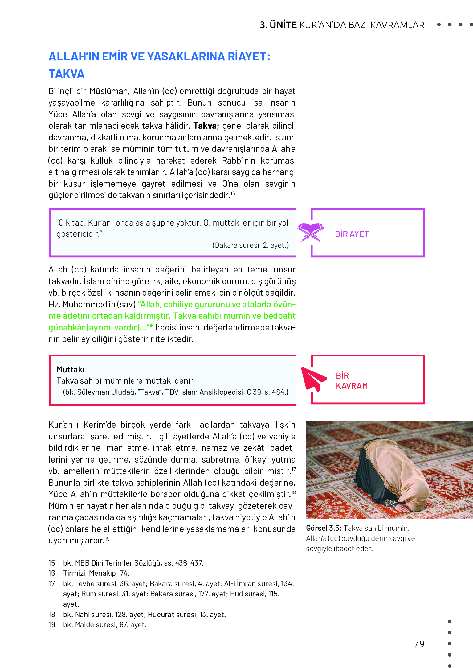 11. Sınıf Meb Yayınları Din Kültürü Ve Ahlak Bilgisi Ders Kitabı Sayfa 79 Cevapları 11. Sınıf Meb Yayınları Din Kültürü Ve Ahlak Bilgisi Ders Kitabı Sayfa 79 Cevapları