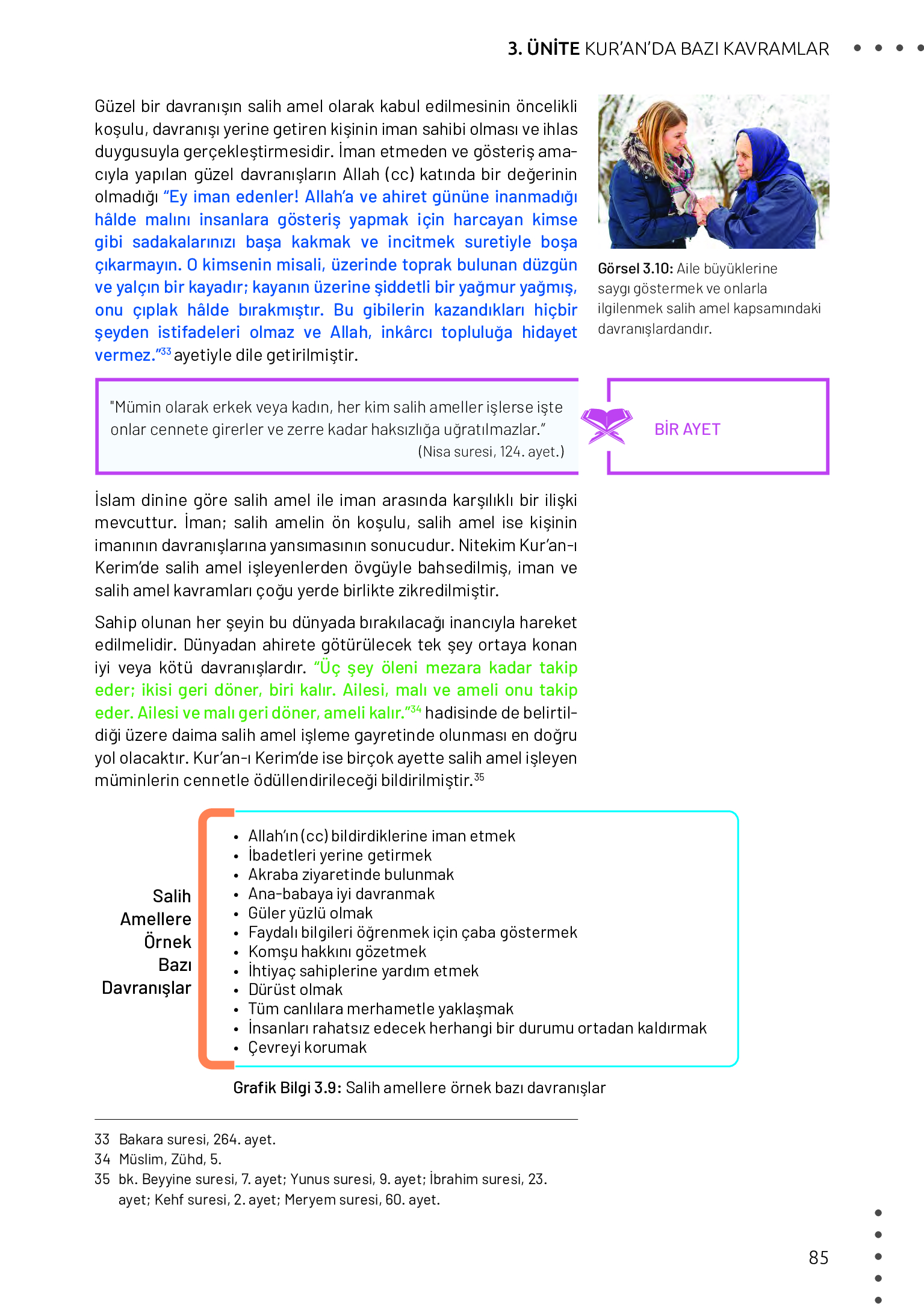 11. Sınıf Meb Yayınları Din Kültürü Ve Ahlak Bilgisi Ders Kitabı Sayfa 85 Cevapları 11. Sınıf Meb Yayınları Din Kültürü Ve Ahlak Bilgisi Ders Kitabı Sayfa 85 Cevapları