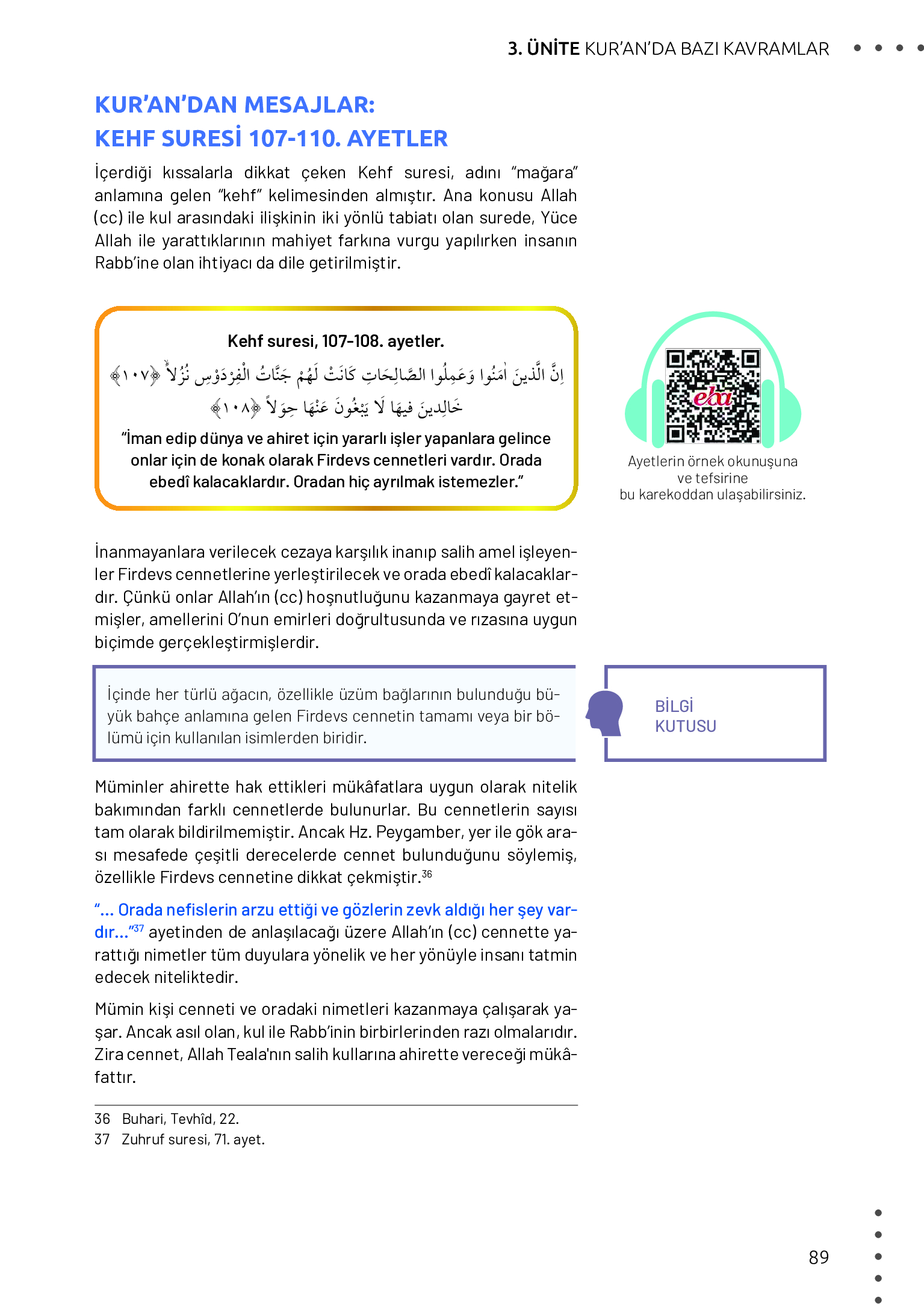 11. Sınıf Meb Yayınları Din Kültürü Ve Ahlak Bilgisi Ders Kitabı Sayfa 89 Cevapları 11. Sınıf Meb Yayınları Din Kültürü Ve Ahlak Bilgisi Ders Kitabı Sayfa 89 Cevapları