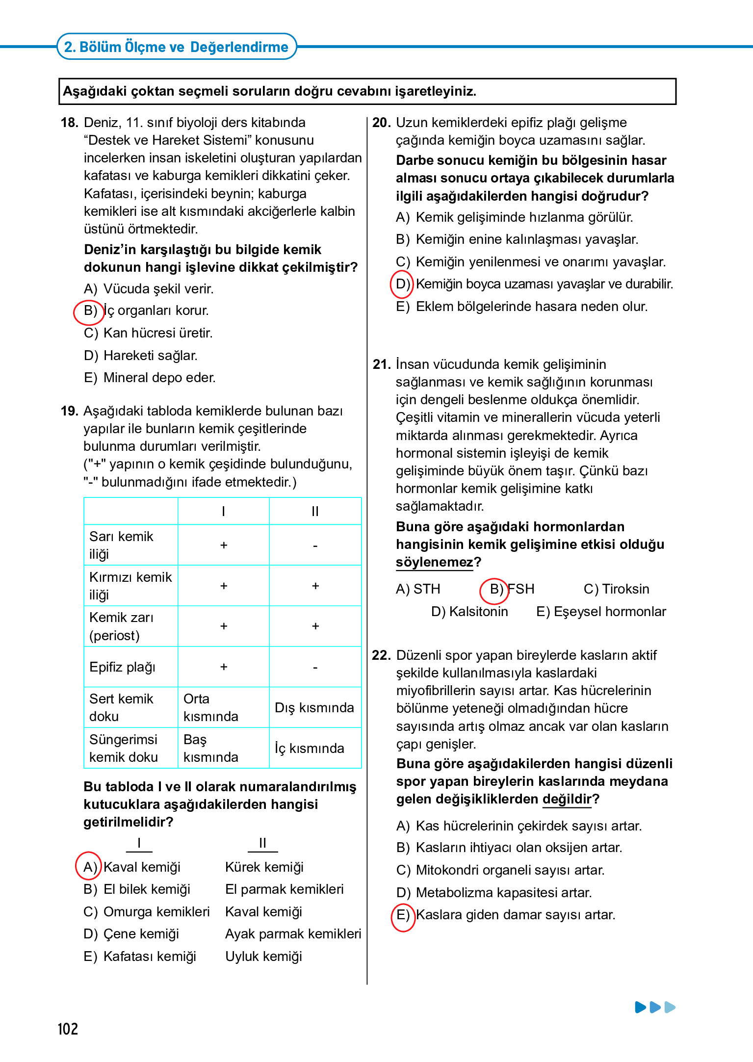11. Sınıf Meb Yayınları Fen Lisesi Biyoloji Ders Kitabı Sayfa 102 Cevapları 11. Sınıf Meb Yayınları Fen Lisesi Biyoloji Ders Kitabı Sayfa 102 Cevapları