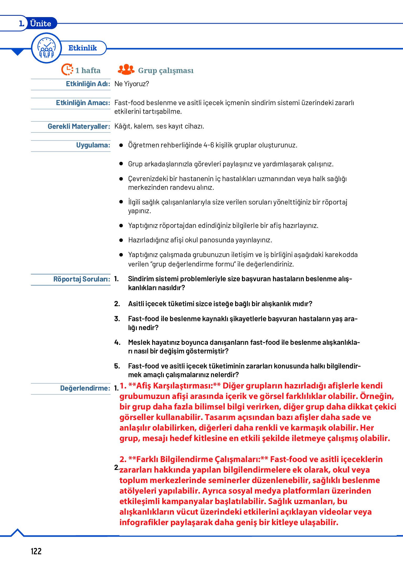 11. Sınıf Meb Yayınları Fen Lisesi Biyoloji Ders Kitabı Sayfa 122 Cevapları 11. Sınıf Meb Yayınları Fen Lisesi Biyoloji Ders Kitabı Sayfa 122 Cevapları