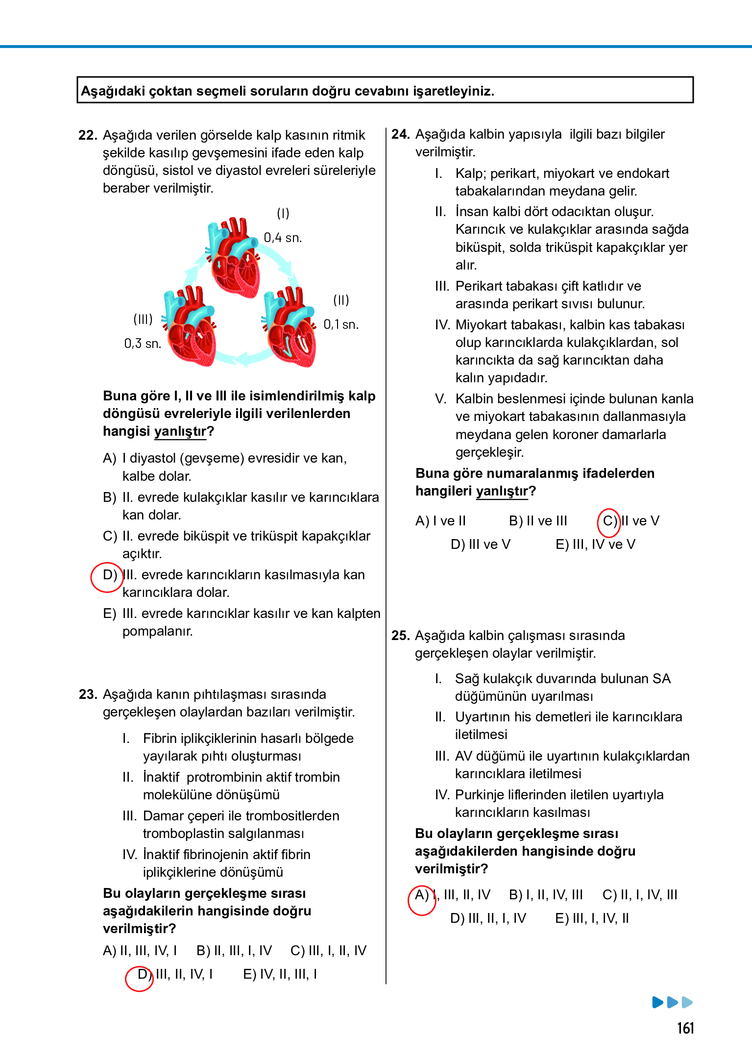 11. Sınıf Meb Yayınları Fen Lisesi Biyoloji Ders Kitabı Sayfa 161 Cevapları
