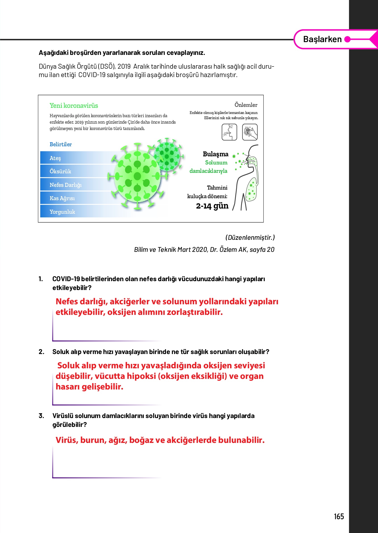 11. Sınıf Meb Yayınları Fen Lisesi Biyoloji Ders Kitabı Sayfa 165 Cevapları 11. Sınıf Meb Yayınları Fen Lisesi Biyoloji Ders Kitabı Sayfa 165 Cevapları