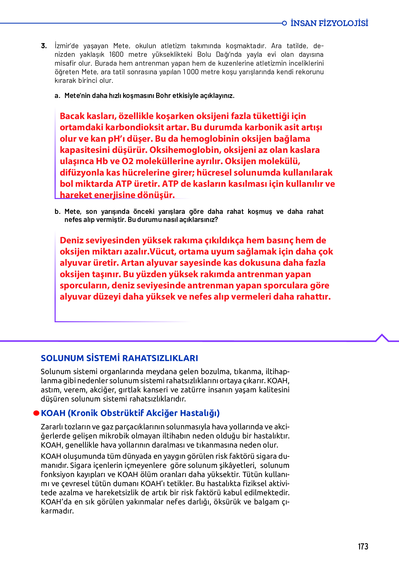 11. Sınıf Meb Yayınları Fen Lisesi Biyoloji Ders Kitabı Sayfa 173 Cevapları