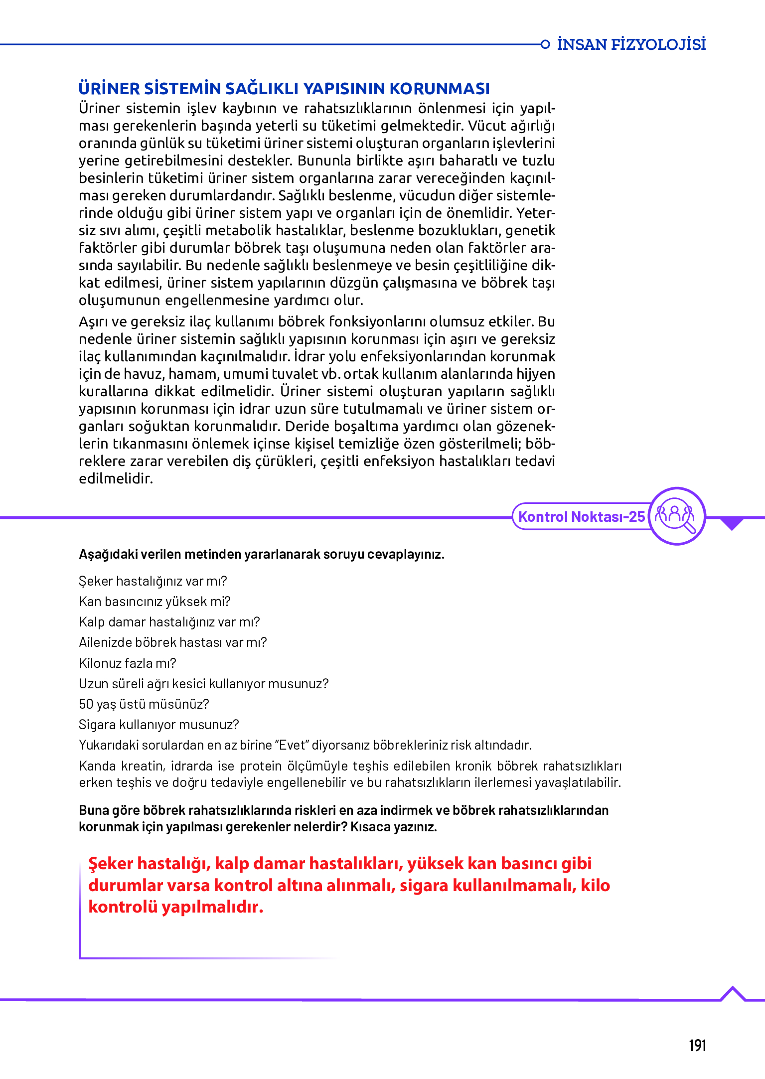 11. Sınıf Meb Yayınları Fen Lisesi Biyoloji Ders Kitabı Sayfa 191 Cevapları 11. Sınıf Meb Yayınları Fen Lisesi Biyoloji Ders Kitabı Sayfa 191 Cevapları