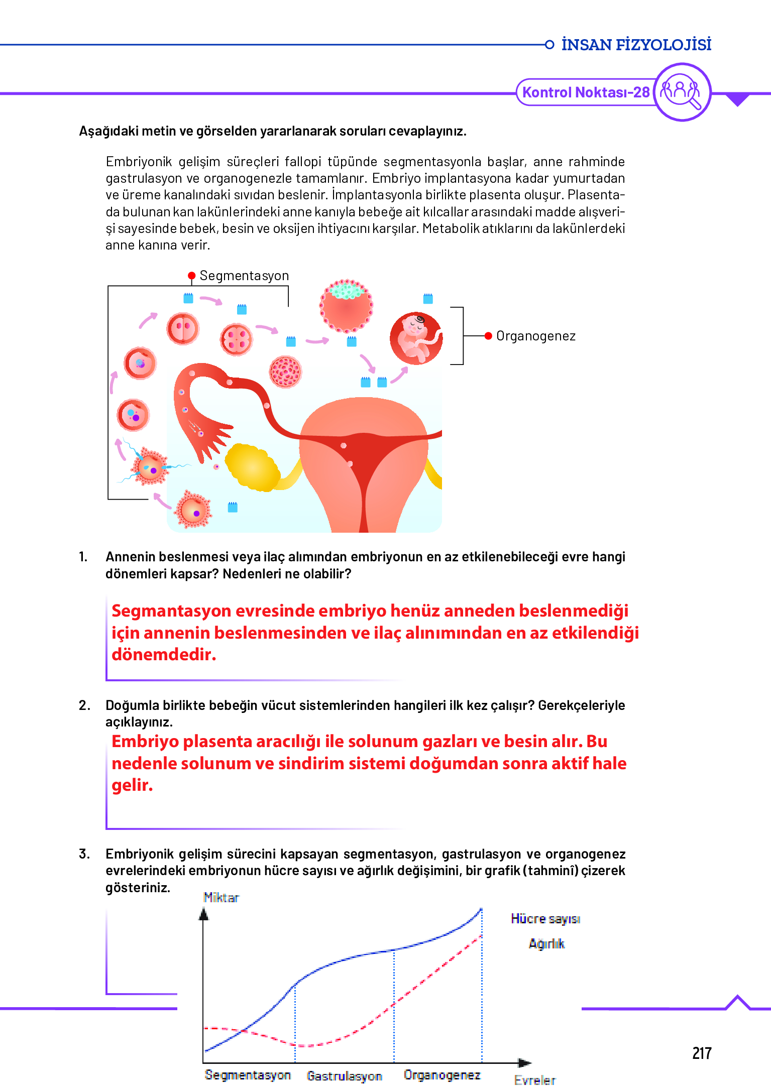 11. Sınıf Meb Yayınları Fen Lisesi Biyoloji Ders Kitabı Sayfa 217 Cevapları 11. Sınıf Meb Yayınları Fen Lisesi Biyoloji Ders Kitabı Sayfa 217 Cevapları