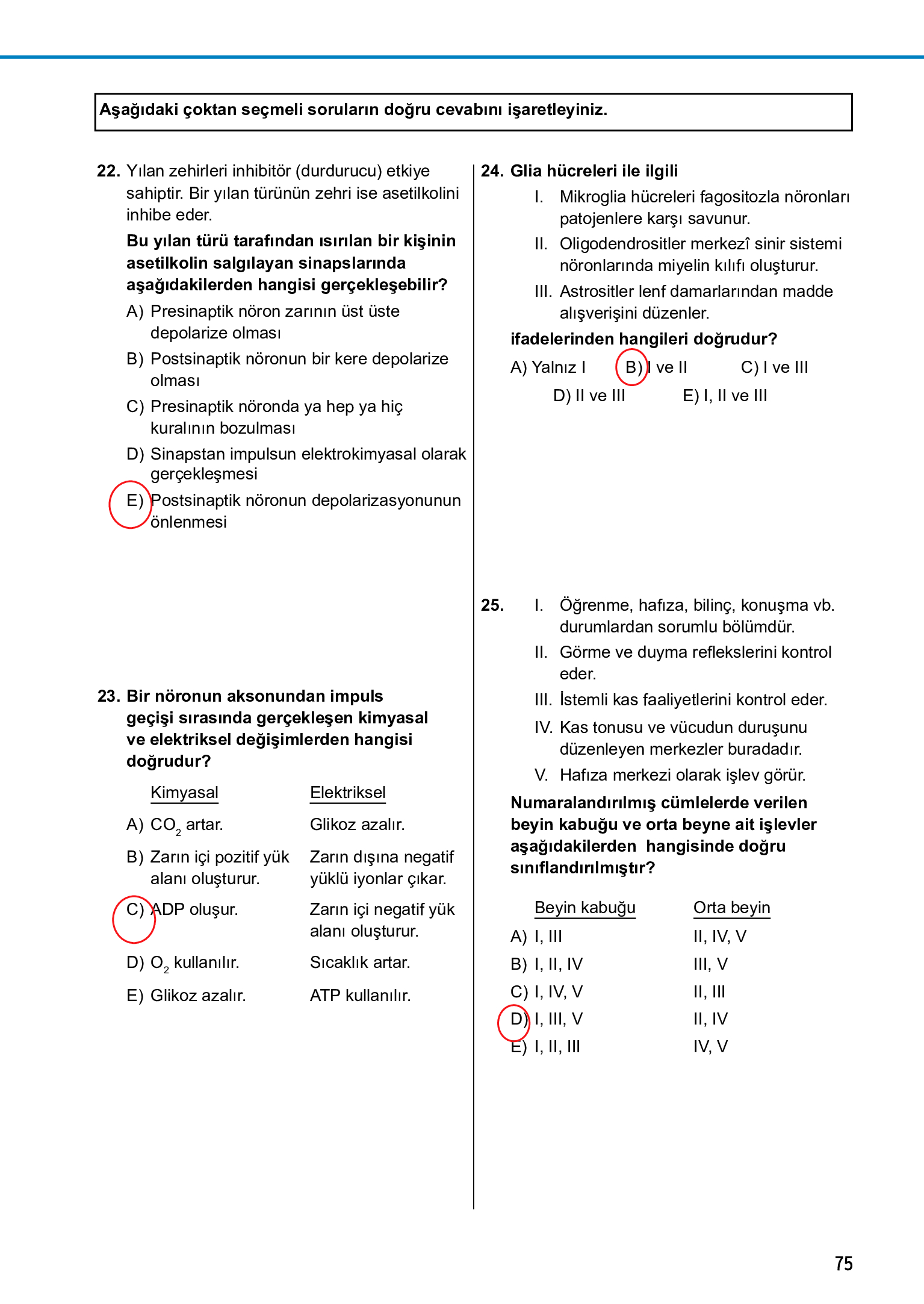11. Sınıf Meb Yayınları Fen Lisesi Biyoloji Ders Kitabı Sayfa 75 Cevapları 11. Sınıf Meb Yayınları Fen Lisesi Biyoloji Ders Kitabı Sayfa 75 Cevapları