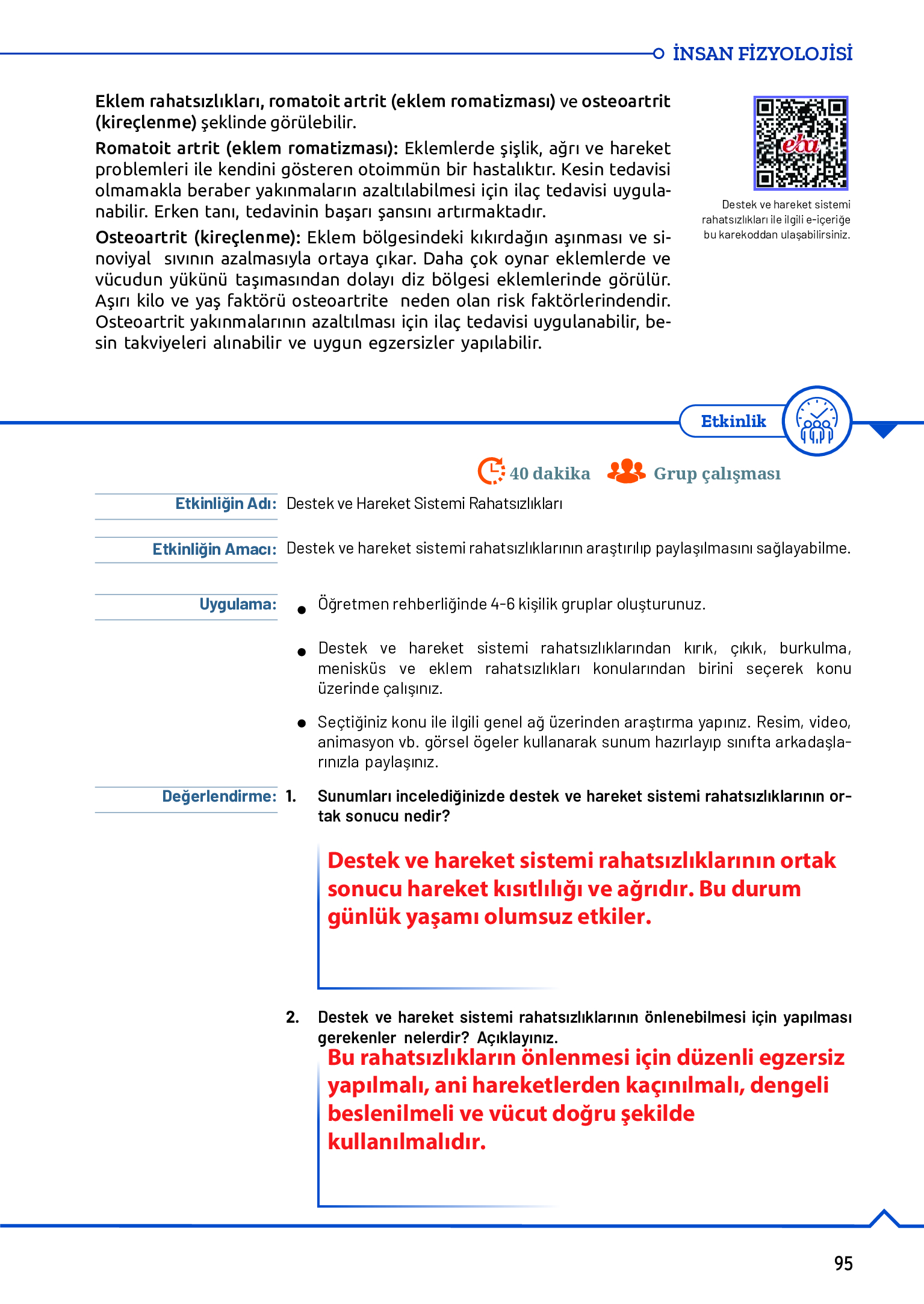11. Sınıf Meb Yayınları Fen Lisesi Biyoloji Ders Kitabı Sayfa 95 Cevapları 11. Sınıf Meb Yayınları Fen Lisesi Biyoloji Ders Kitabı Sayfa 95 Cevapları