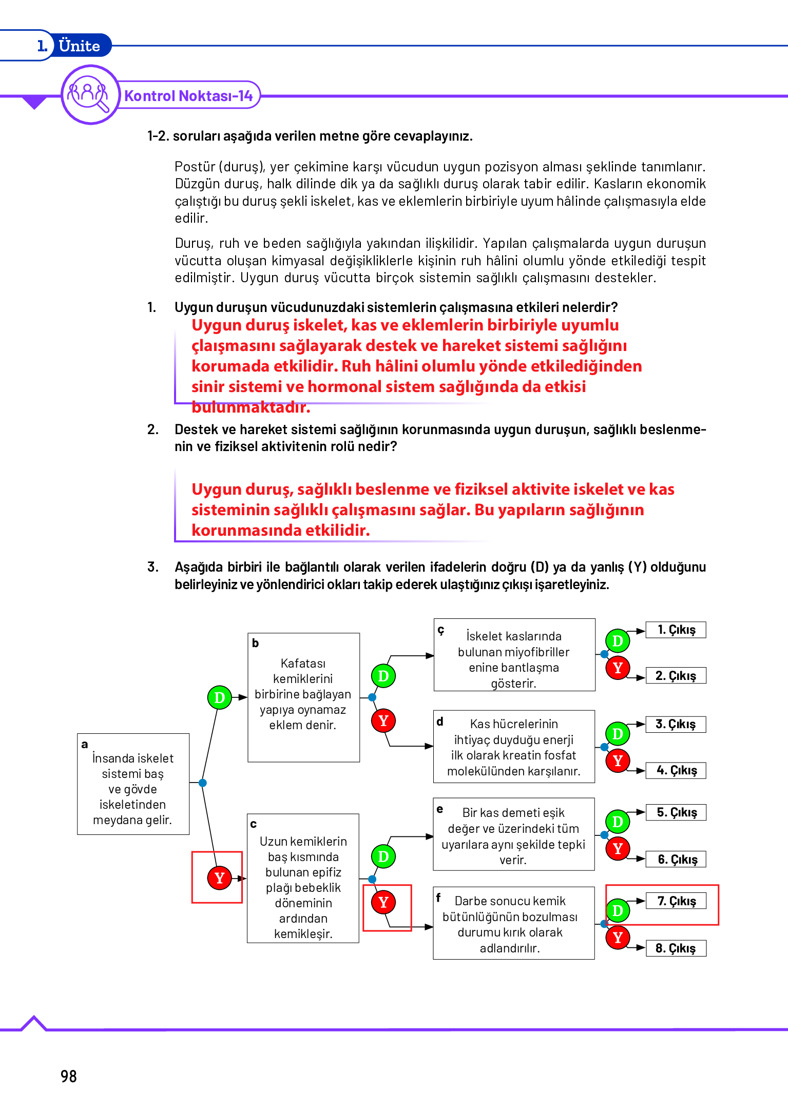 11. Sınıf Meb Yayınları Fen Lisesi Biyoloji Ders Kitabı Sayfa 98 Cevapları 11. Sınıf Meb Yayınları Fen Lisesi Biyoloji Ders Kitabı Sayfa 98 Cevapları