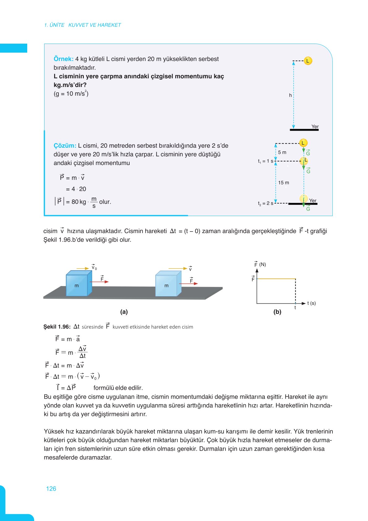 11. Sınıf Meb Yayınları Fen Lisesi Fizik Ders Kitabı Sayfa 126 Cevapları