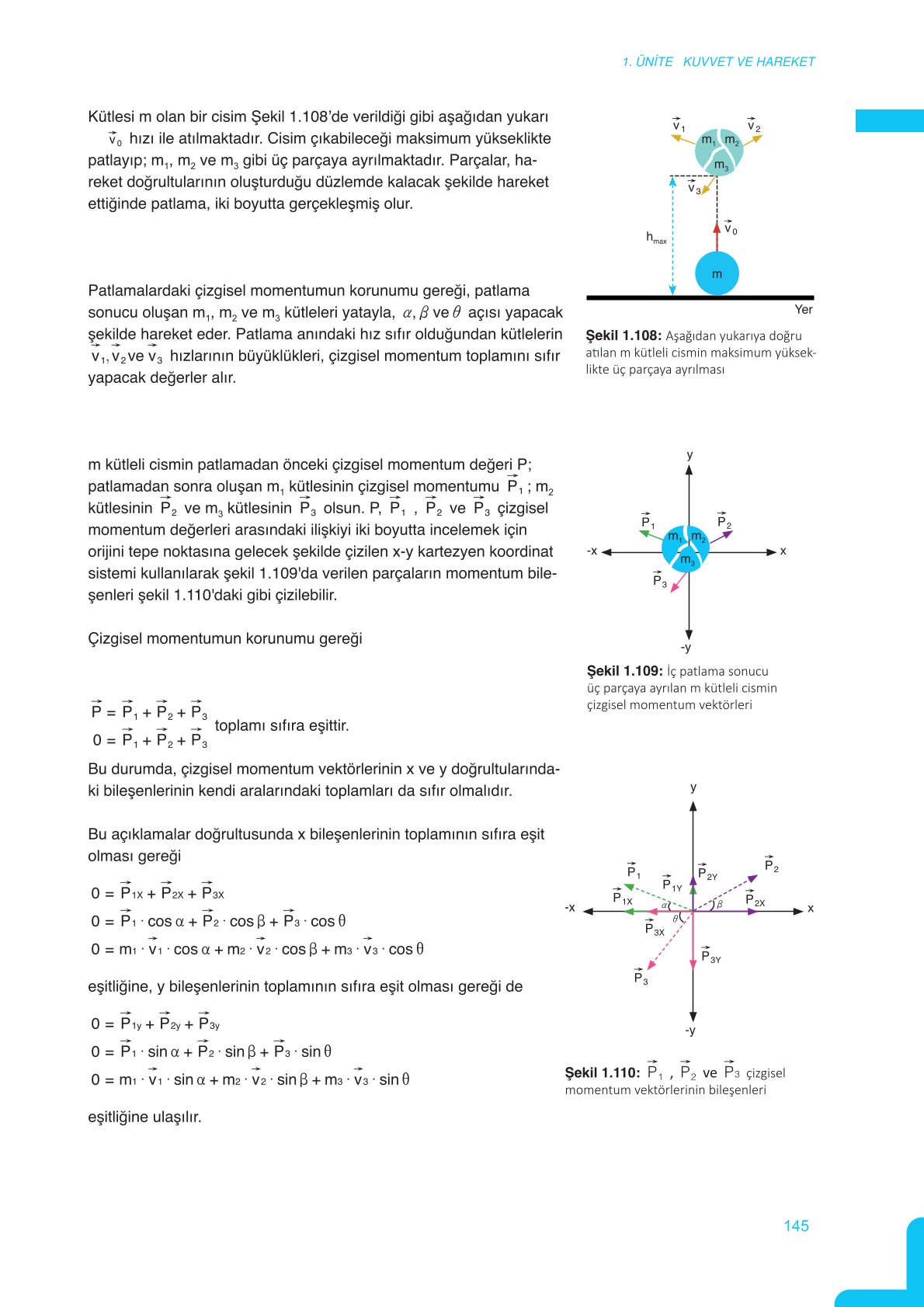 11. Sınıf Meb Yayınları Fen Lisesi Fizik Ders Kitabı Sayfa 145 Cevapları