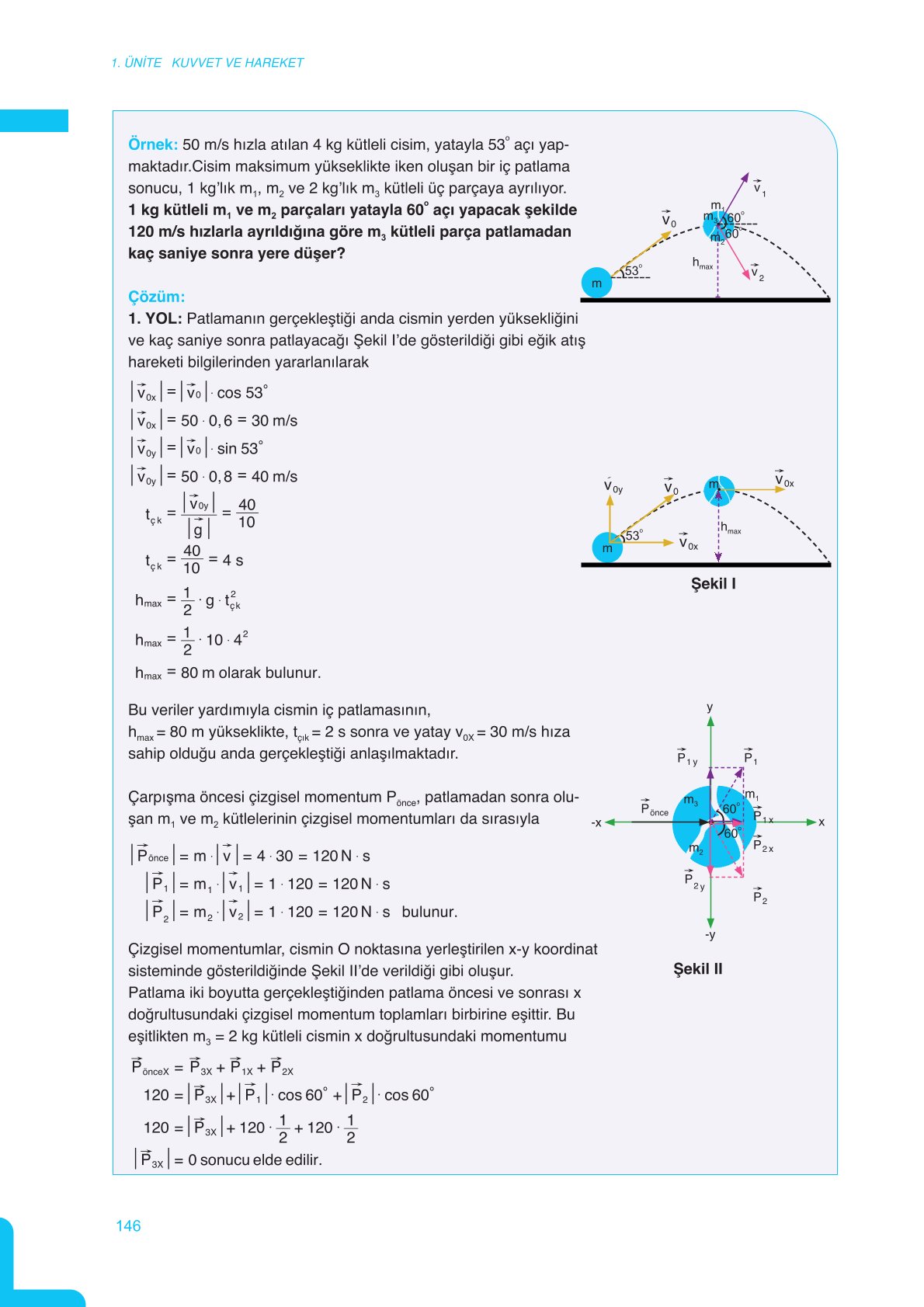 11. Sınıf Meb Yayınları Fen Lisesi Fizik Ders Kitabı Sayfa 146 Cevapları