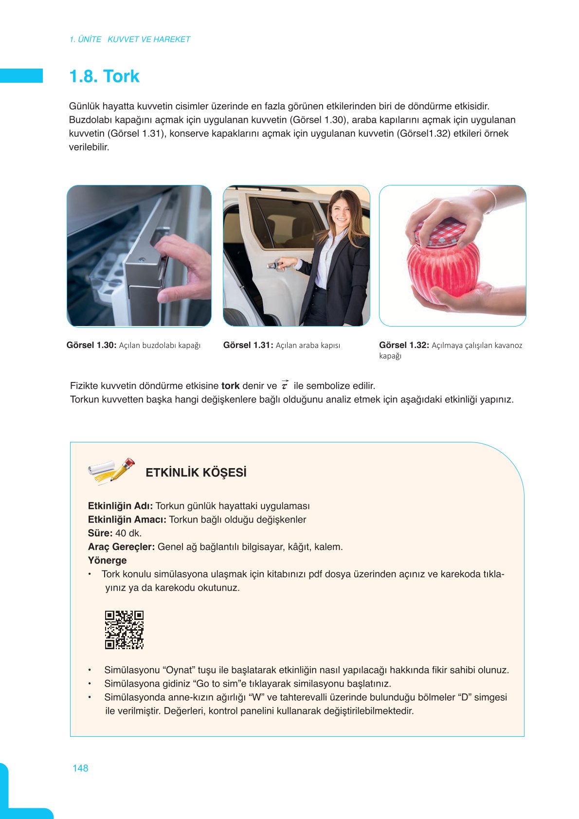 11. Sınıf Meb Yayınları Fen Lisesi Fizik Ders Kitabı Sayfa 148 Cevapları