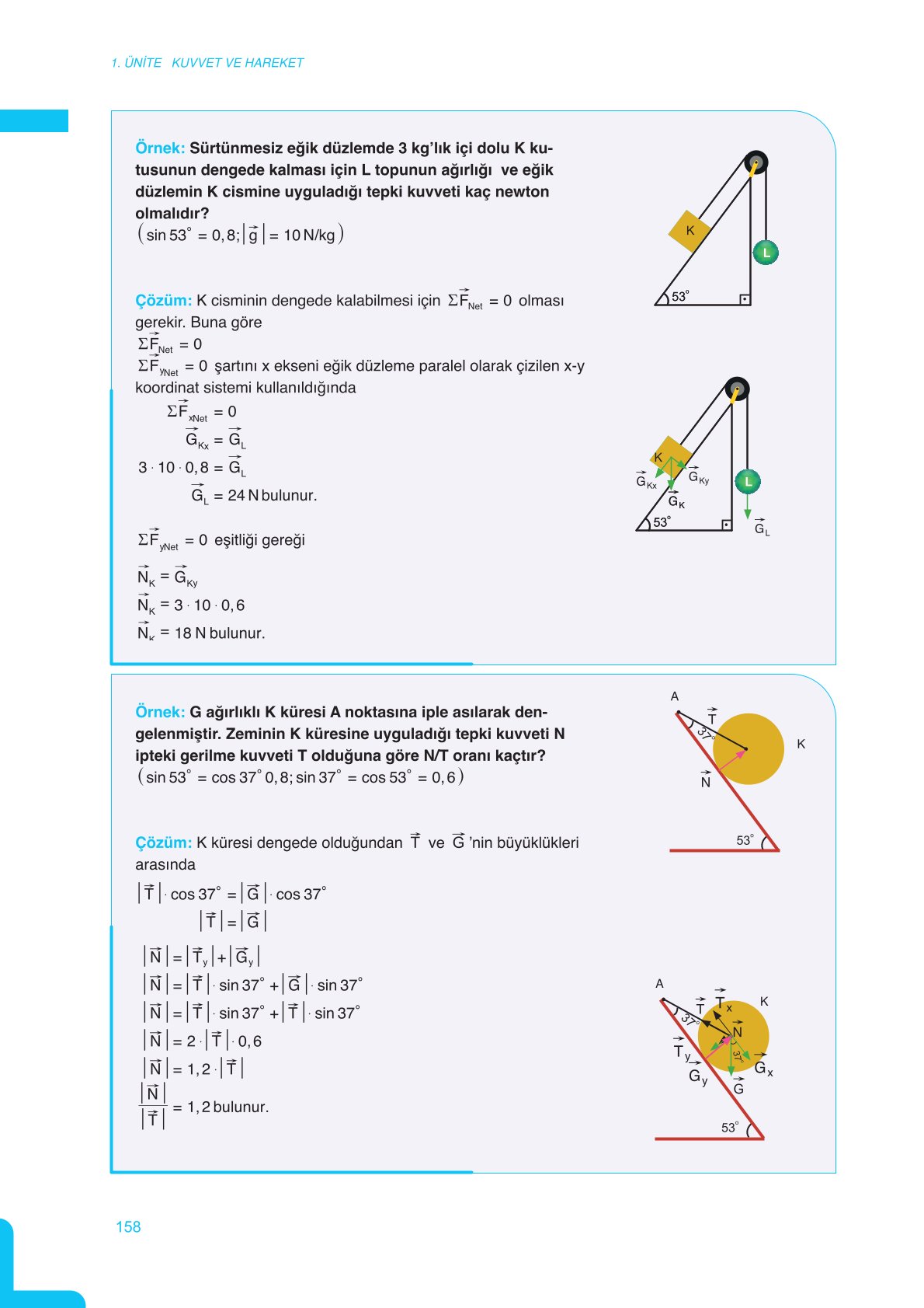 11. Sınıf Meb Yayınları Fen Lisesi Fizik Ders Kitabı Sayfa 158 Cevapları