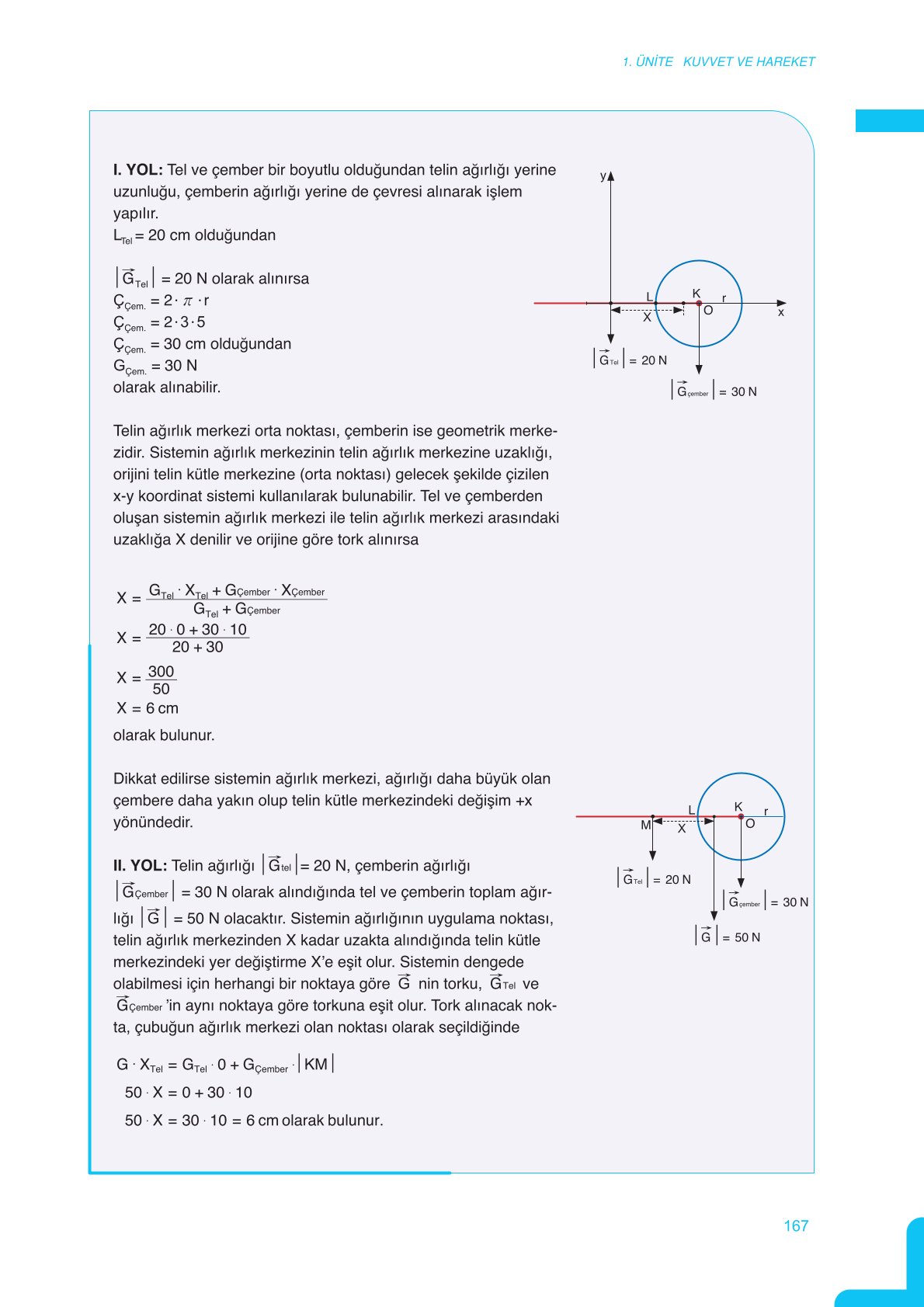 11. Sınıf Meb Yayınları Fen Lisesi Fizik Ders Kitabı Sayfa 167 Cevapları
