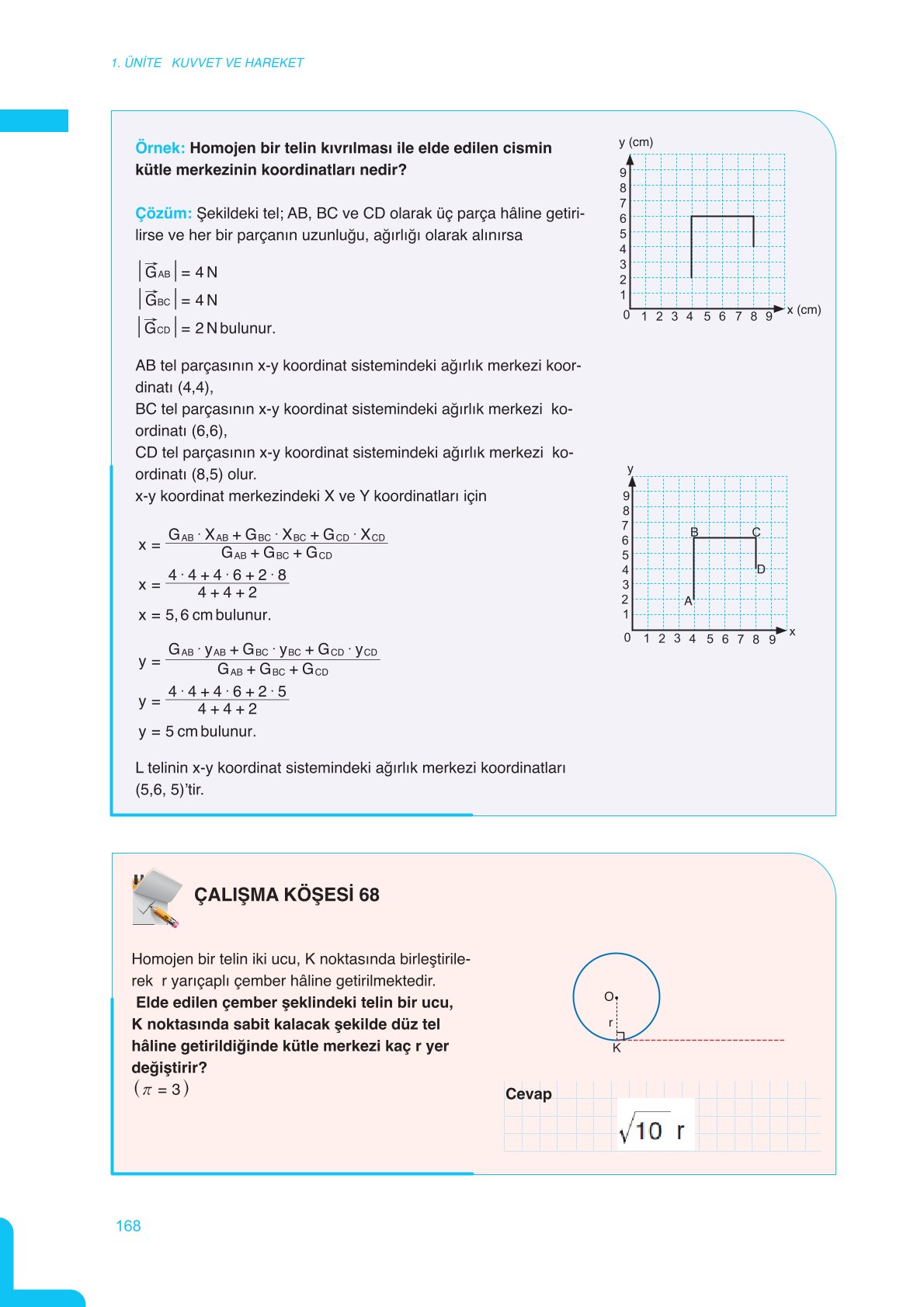 11. Sınıf Meb Yayınları Fen Lisesi Fizik Ders Kitabı Sayfa 168 Cevapları