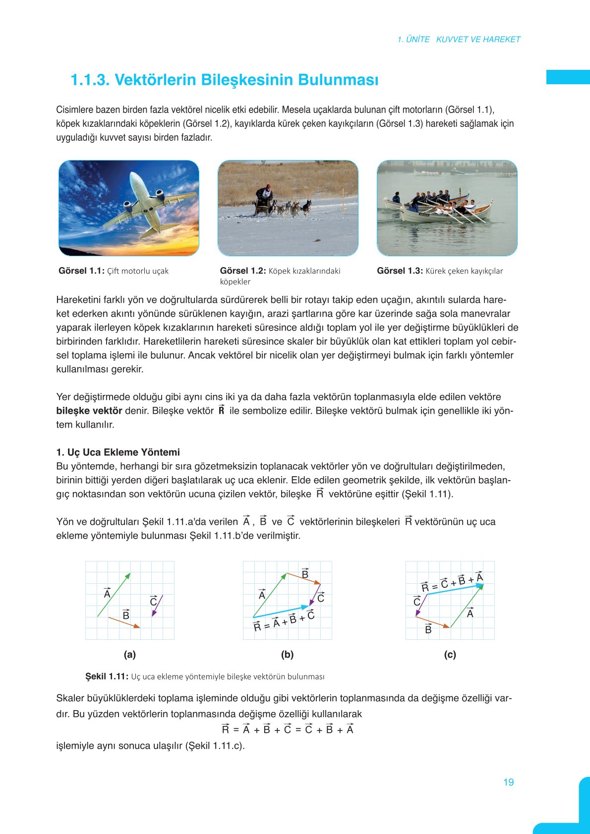 11. Sınıf Meb Yayınları Fen Lisesi Fizik Ders Kitabı Sayfa 19 Cevapları