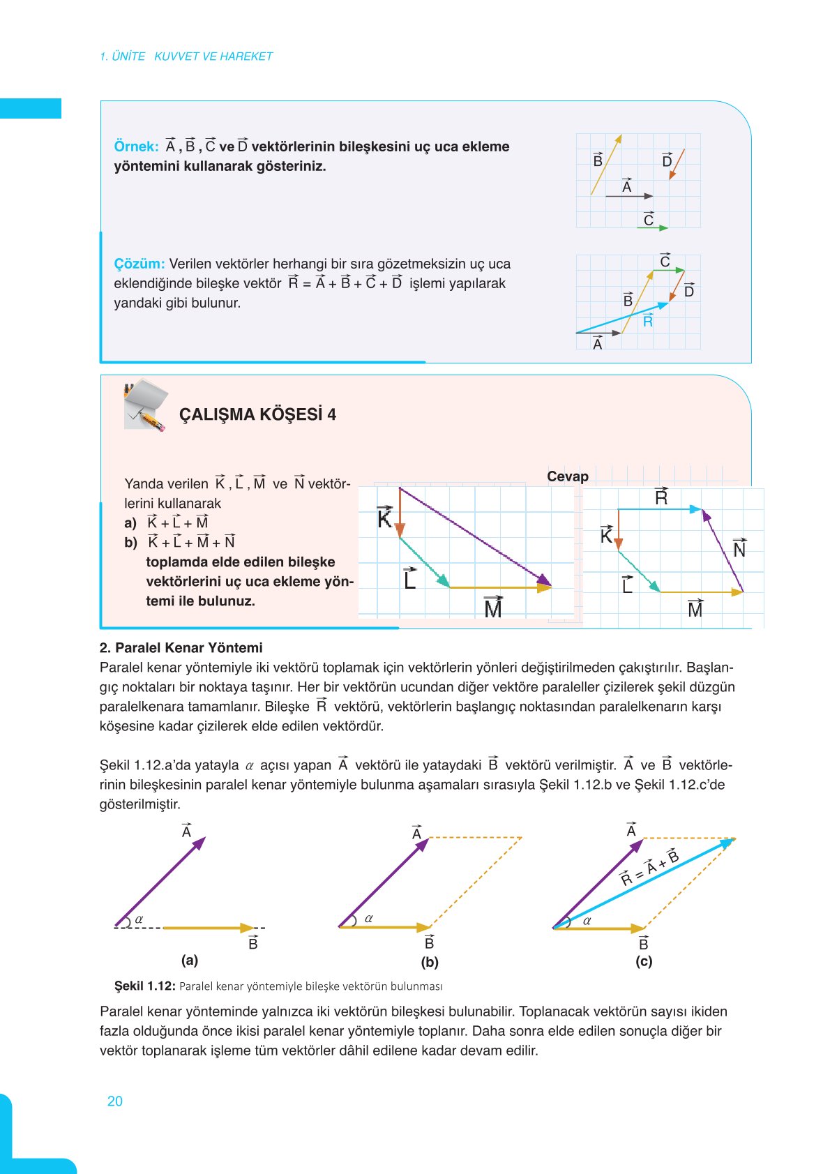 11. Sınıf Meb Yayınları Fen Lisesi Fizik Ders Kitabı Sayfa 20 Cevapları