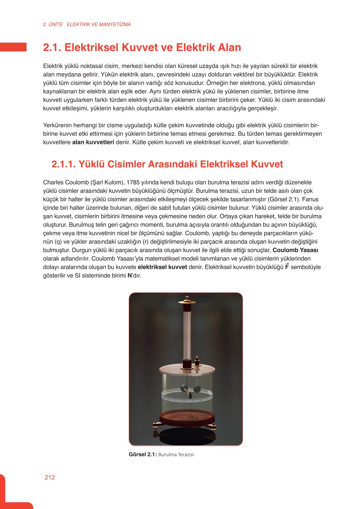 11. Sınıf Meb Yayınları Fen Lisesi Fizik Ders Kitabı Sayfa 212 Cevapları