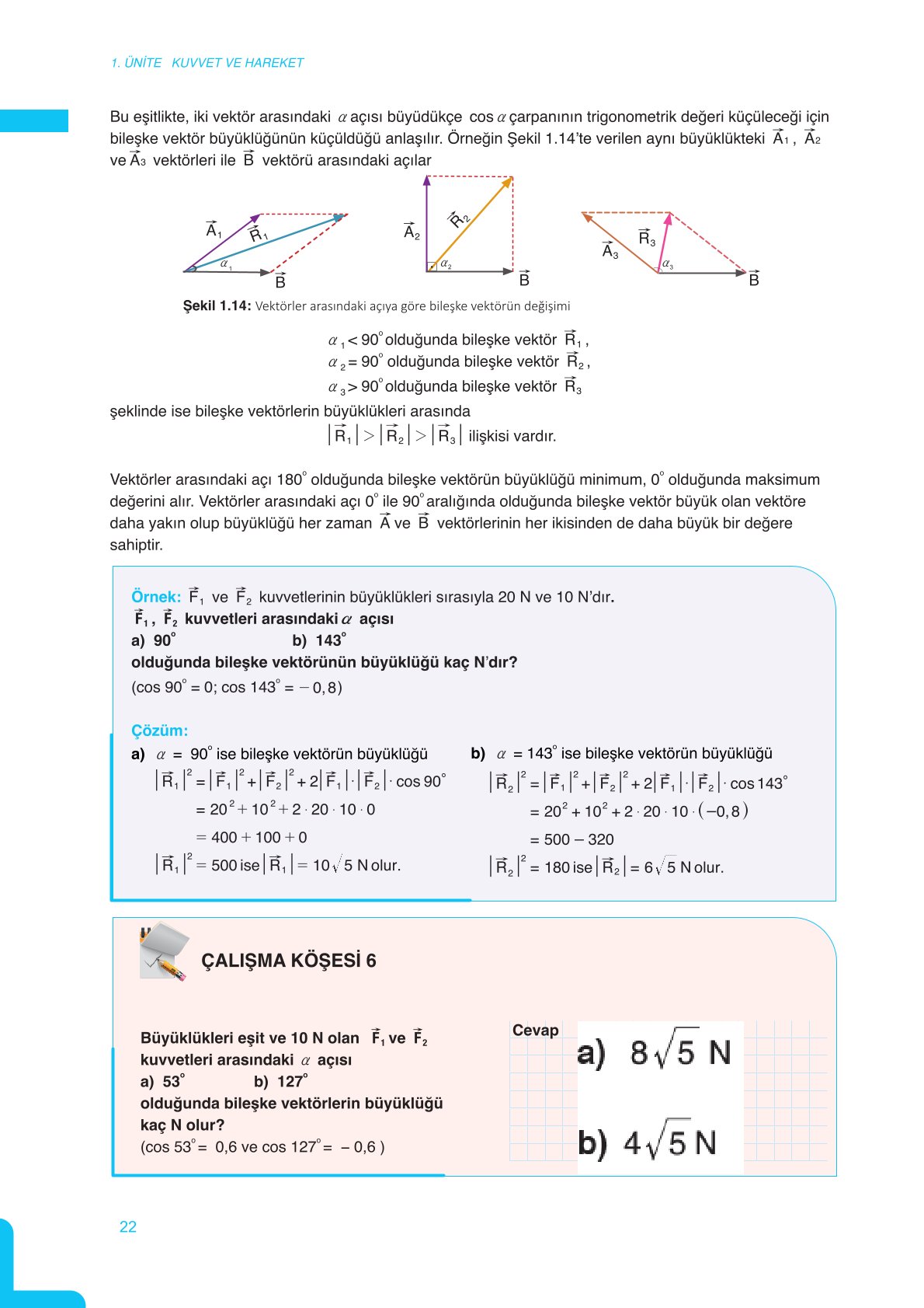 11. Sınıf Meb Yayınları Fen Lisesi Fizik Ders Kitabı Sayfa 22 Cevapları 11. Sınıf Meb Yayınları Fen Lisesi Fizik Ders Kitabı Sayfa 22 Cevapları