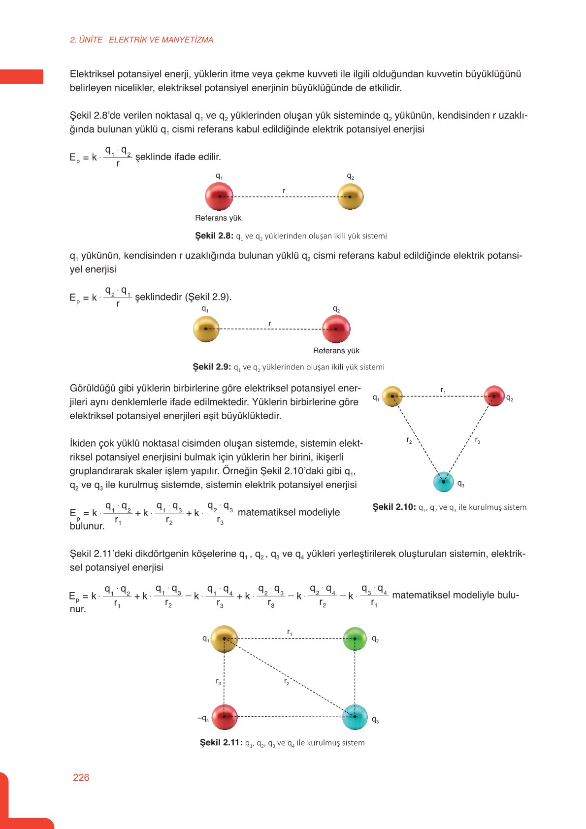 11. Sınıf Meb Yayınları Fen Lisesi Fizik Ders Kitabı Sayfa 226 Cevapları