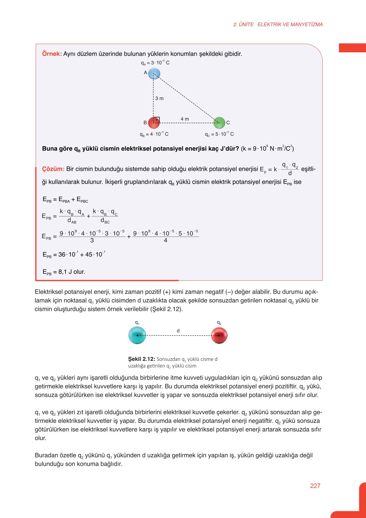 11. Sınıf Meb Yayınları Fen Lisesi Fizik Ders Kitabı Sayfa 227 Cevapları