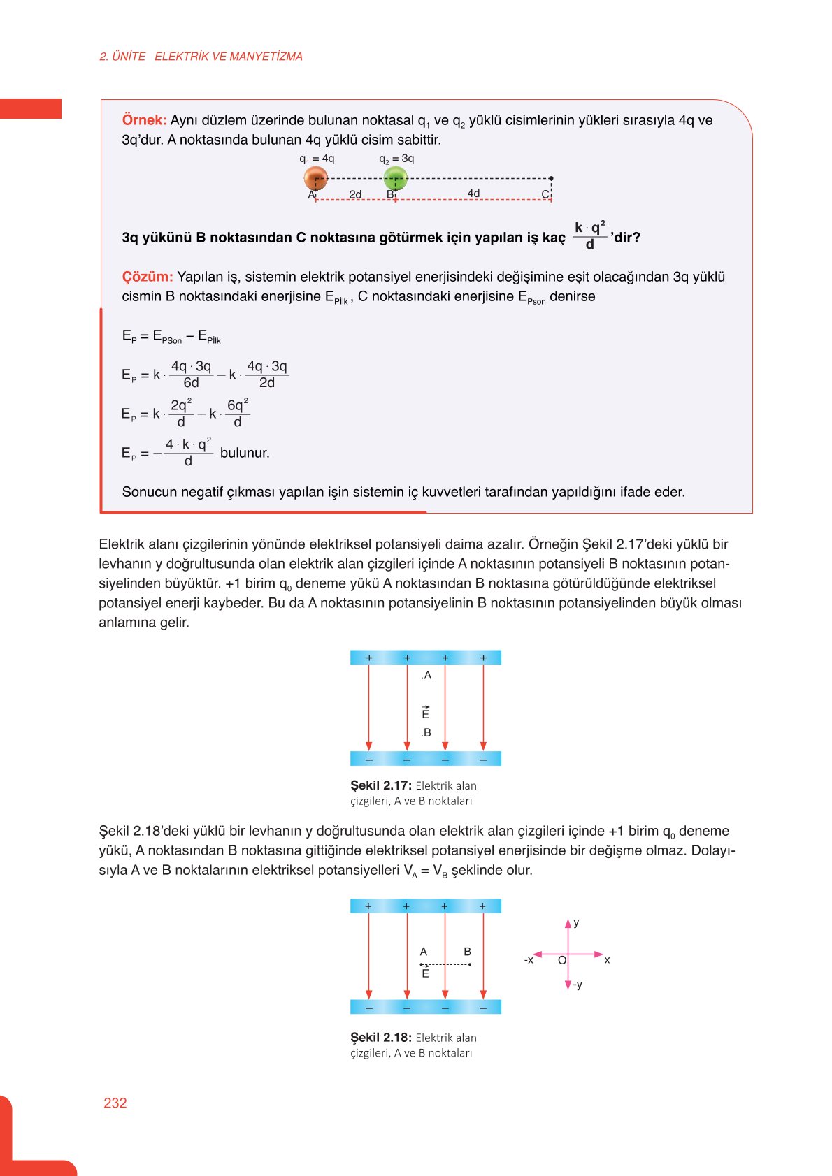 11. Sınıf Meb Yayınları Fen Lisesi Fizik Ders Kitabı Sayfa 232 Cevapları