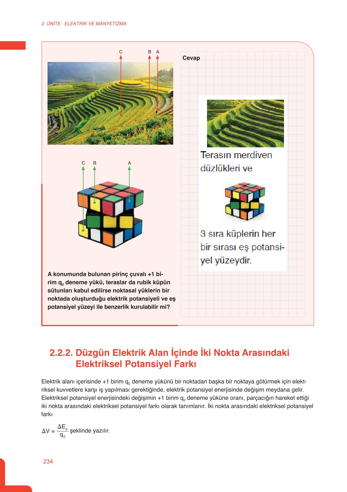 11. Sınıf Meb Yayınları Fen Lisesi Fizik Ders Kitabı Sayfa 234 Cevapları