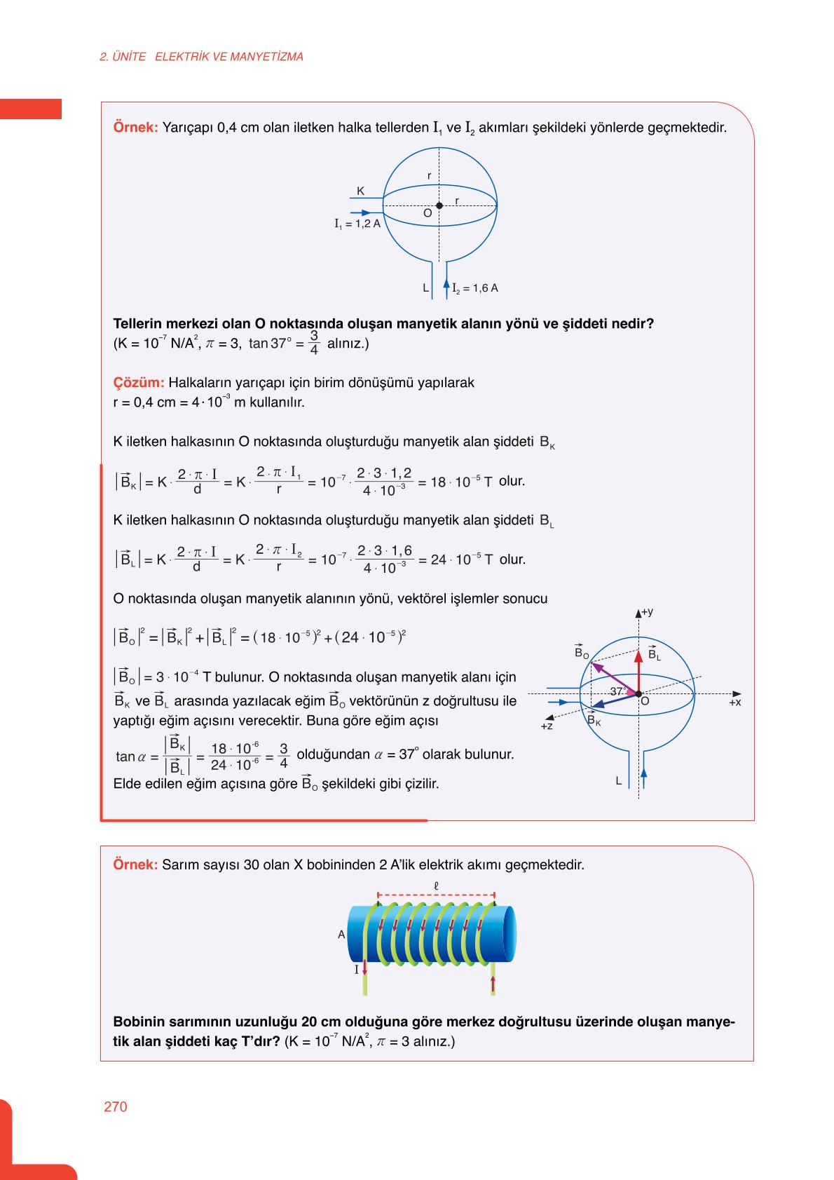 11. Sınıf Meb Yayınları Fen Lisesi Fizik Ders Kitabı Sayfa 270 Cevapları