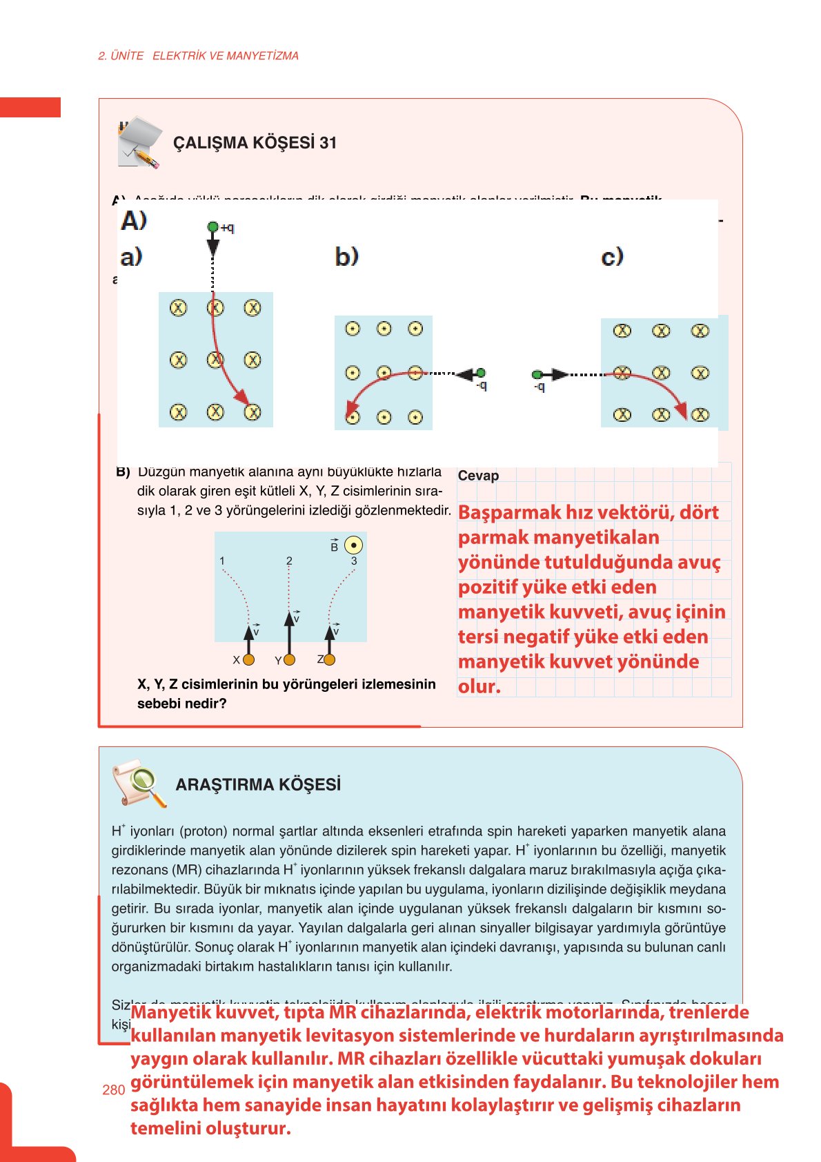 11. Sınıf Meb Yayınları Fen Lisesi Fizik Ders Kitabı Sayfa 280 Cevapları 11. Sınıf Meb Yayınları Fen Lisesi Fizik Ders Kitabı Sayfa 280 Cevapları
