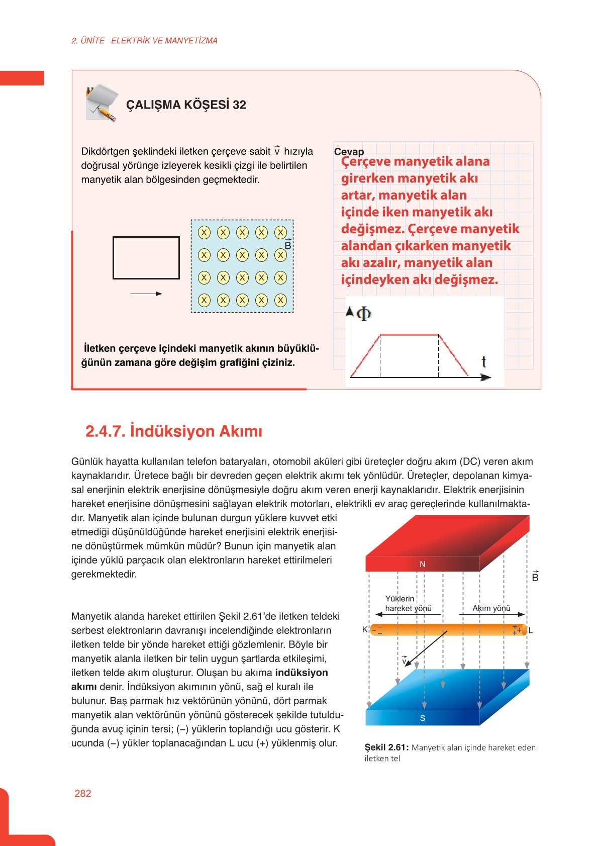 11. Sınıf Meb Yayınları Fen Lisesi Fizik Ders Kitabı Sayfa 282 Cevapları