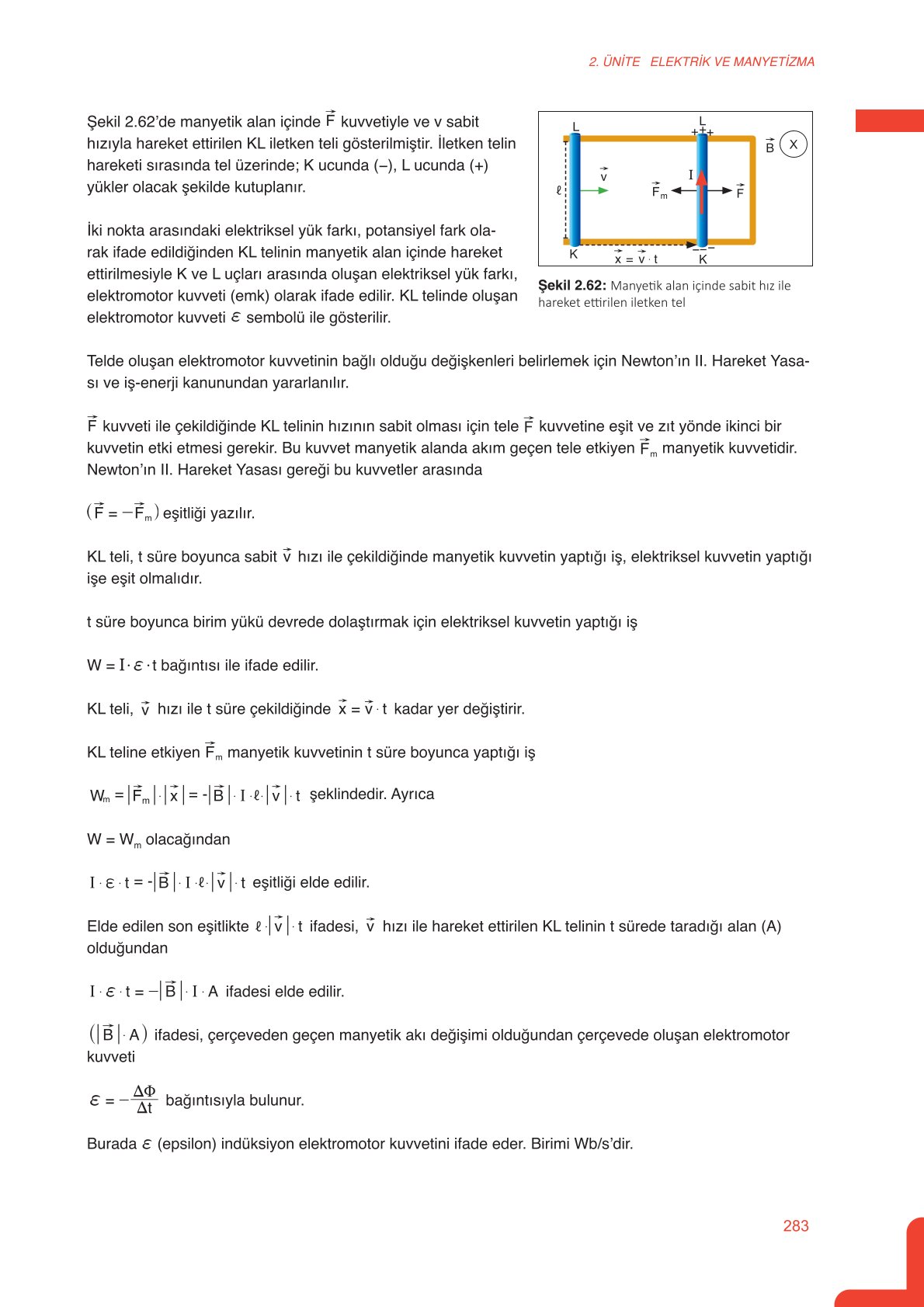 11. Sınıf Meb Yayınları Fen Lisesi Fizik Ders Kitabı Sayfa 283 Cevapları