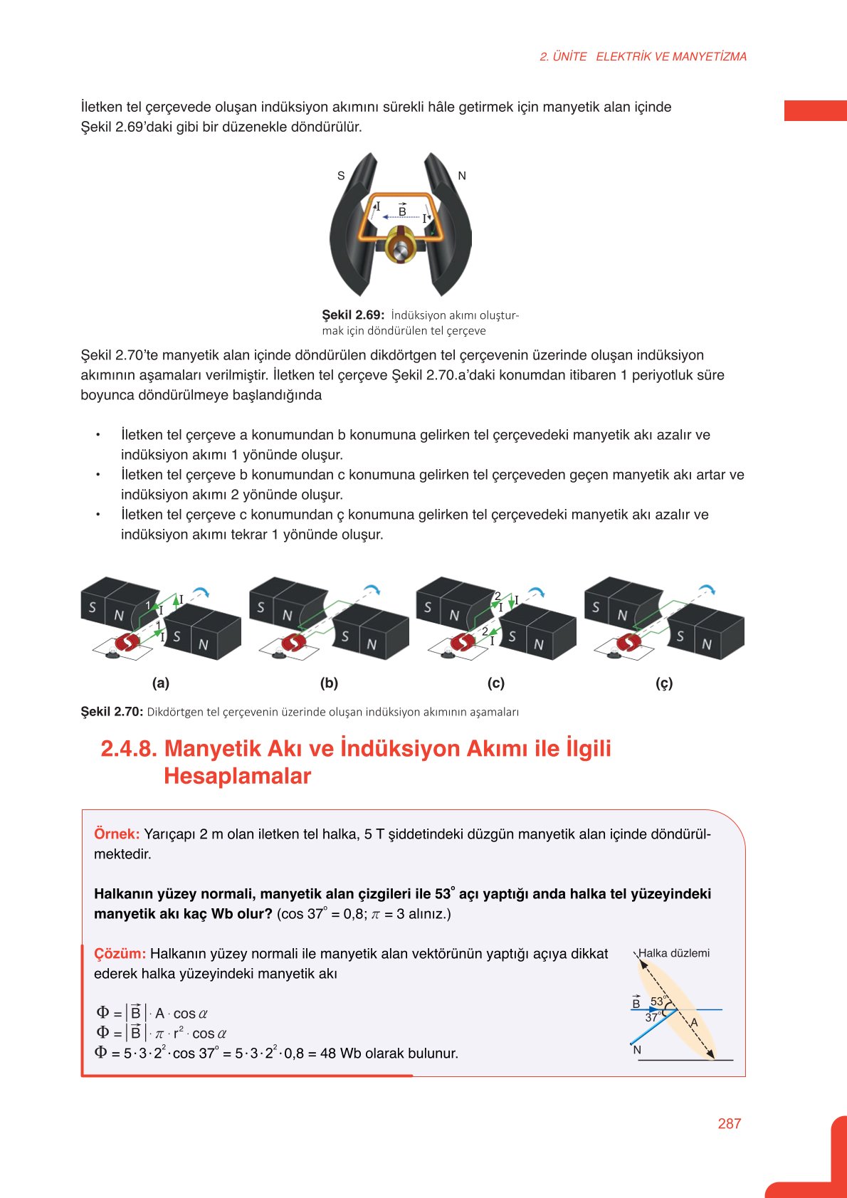 11. Sınıf Meb Yayınları Fen Lisesi Fizik Ders Kitabı Sayfa 287 Cevapları