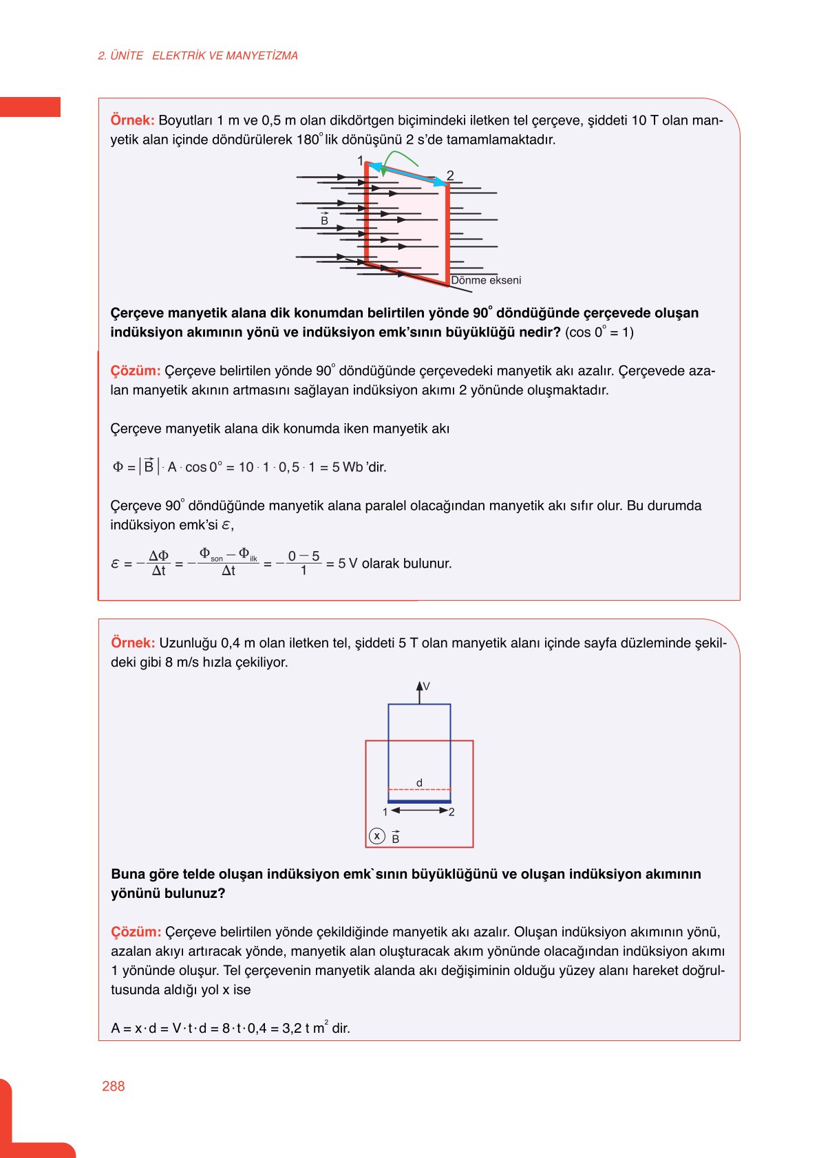 11. Sınıf Meb Yayınları Fen Lisesi Fizik Ders Kitabı Sayfa 288 Cevapları
