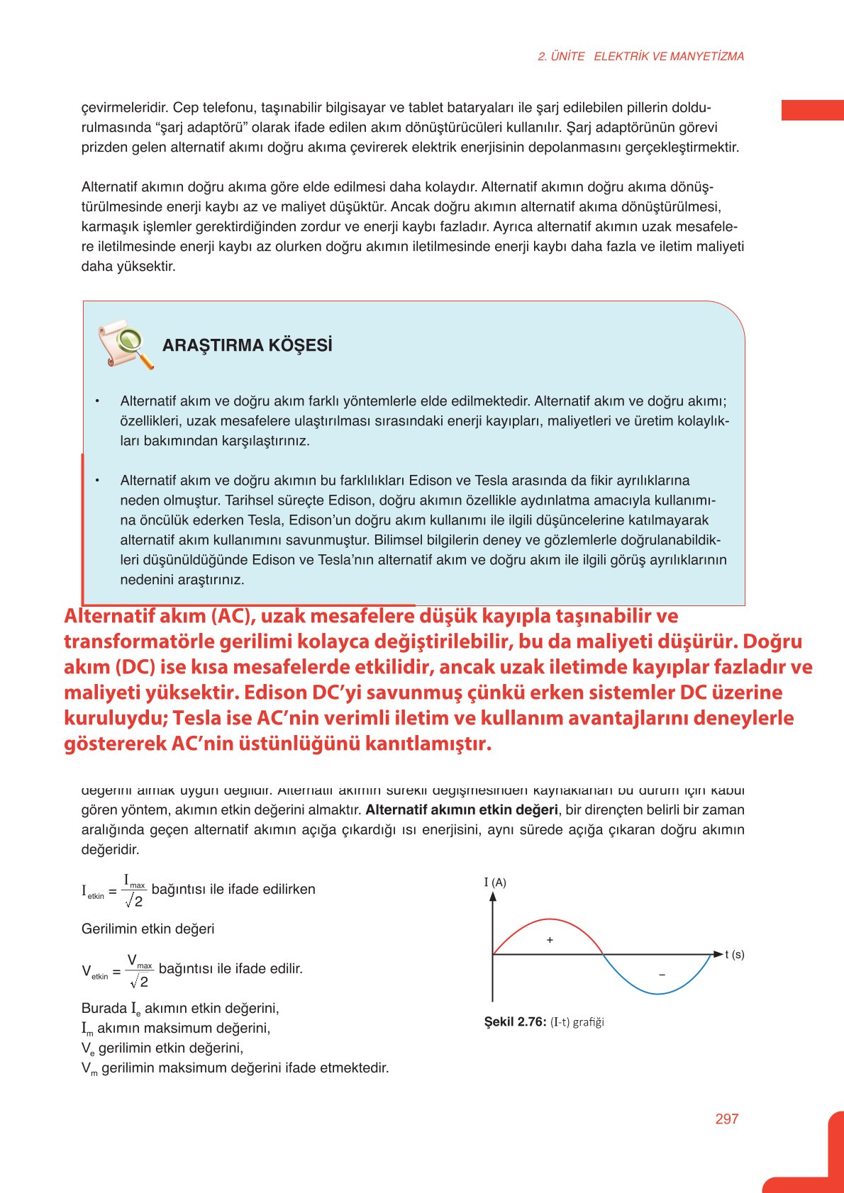 11. Sınıf Meb Yayınları Fen Lisesi Fizik Ders Kitabı Sayfa 297 Cevapları