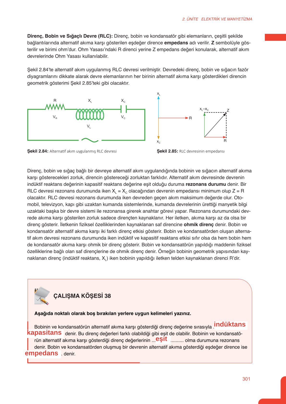 11. Sınıf Meb Yayınları Fen Lisesi Fizik Ders Kitabı Sayfa 301 Cevapları 11. Sınıf Meb Yayınları Fen Lisesi Fizik Ders Kitabı Sayfa 301 Cevapları
