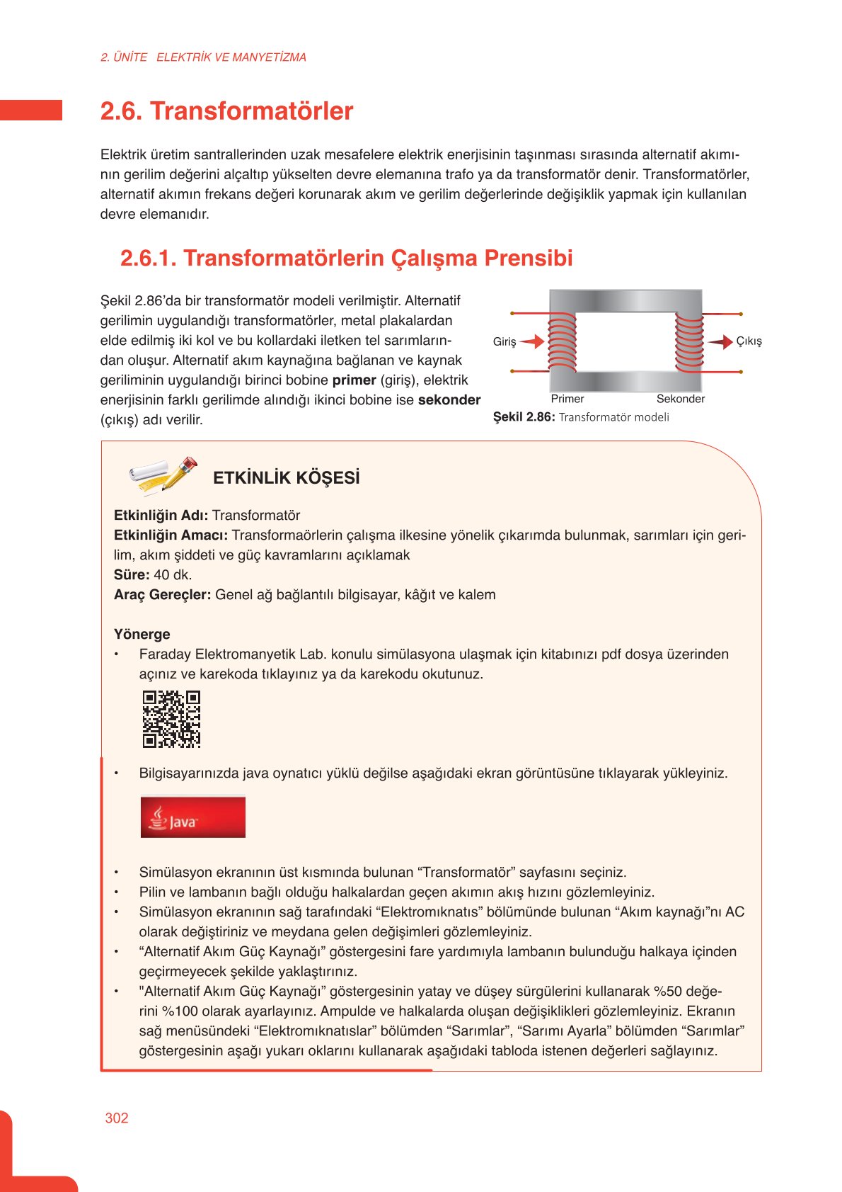 11. Sınıf Meb Yayınları Fen Lisesi Fizik Ders Kitabı Sayfa 302 Cevapları