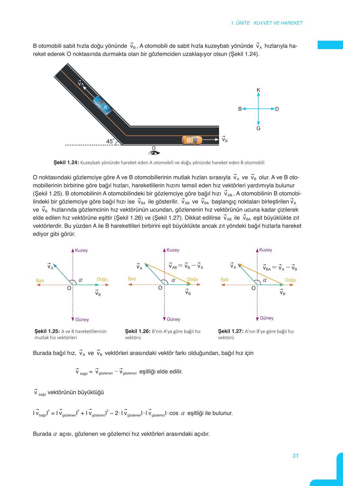 11. Sınıf Meb Yayınları Fen Lisesi Fizik Ders Kitabı Sayfa 31 Cevapları