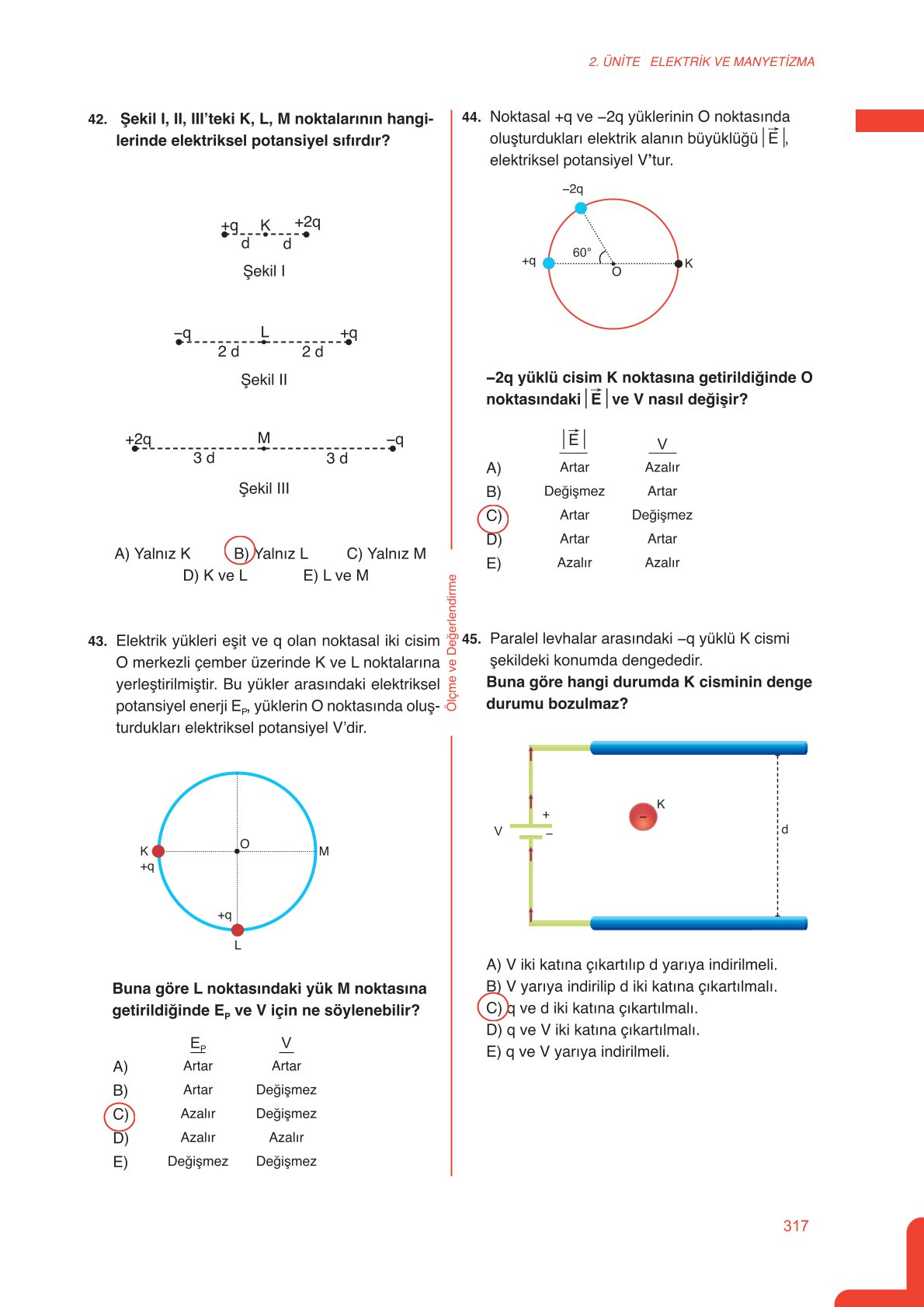 11. Sınıf Meb Yayınları Fen Lisesi Fizik Ders Kitabı Sayfa 317 Cevapları 11. Sınıf Meb Yayınları Fen Lisesi Fizik Ders Kitabı Sayfa 317 Cevapları