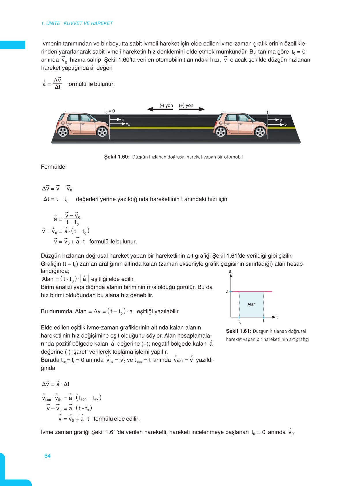11. Sınıf Meb Yayınları Fen Lisesi Fizik Ders Kitabı Sayfa 64 Cevapları